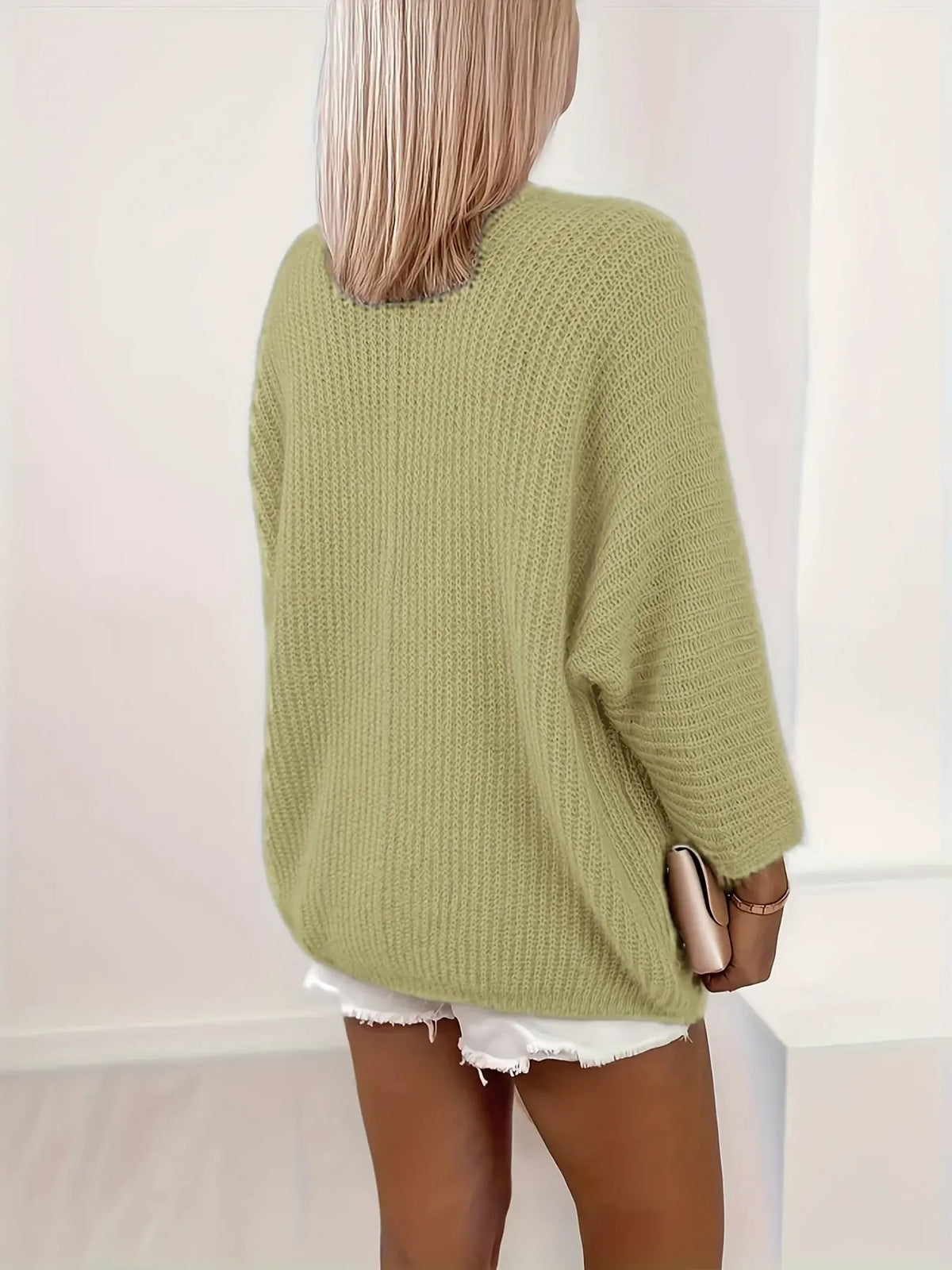 Women's Relaxed Open-Front Lightweight Cardigan by Bellmaren
