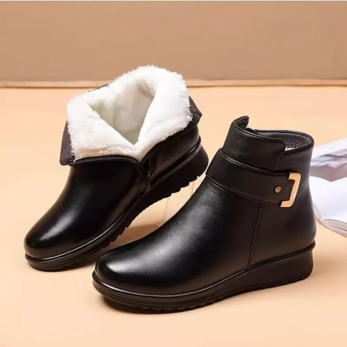 Bernadette | Cozy Buckle Ankle Boots by My Store
