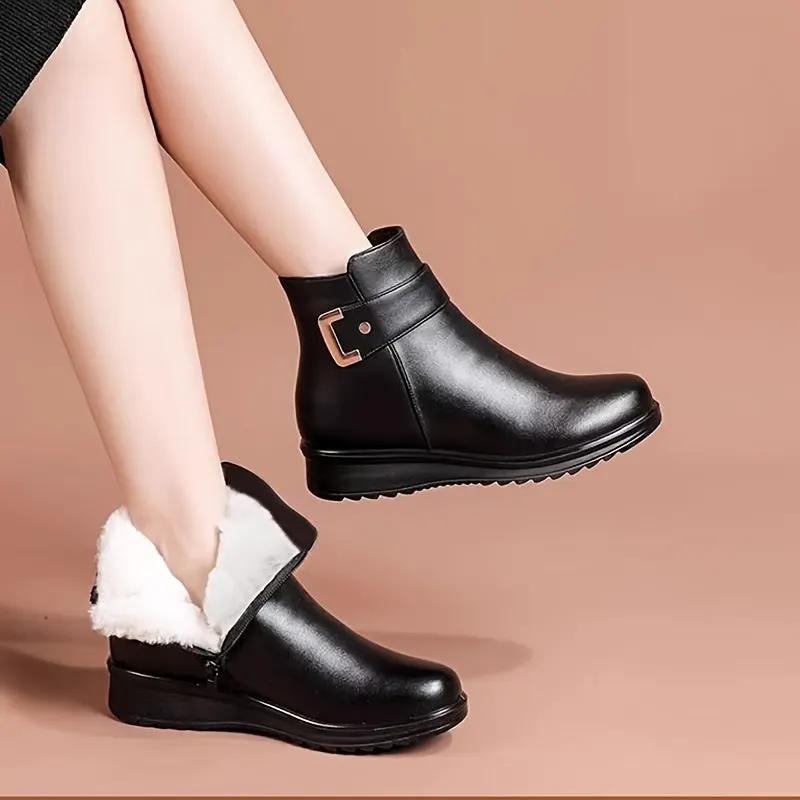 Bernadette | Cozy Buckle Ankle Boots by My Store