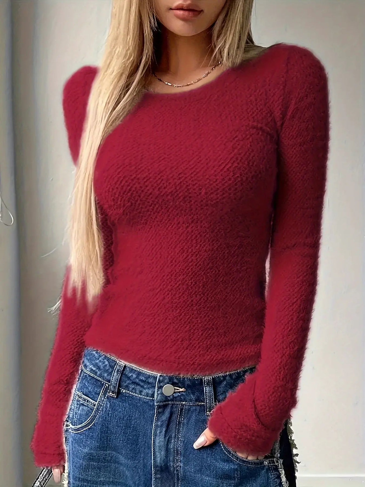 Noreen | Soft Plush Long Sleeve Top by My Store