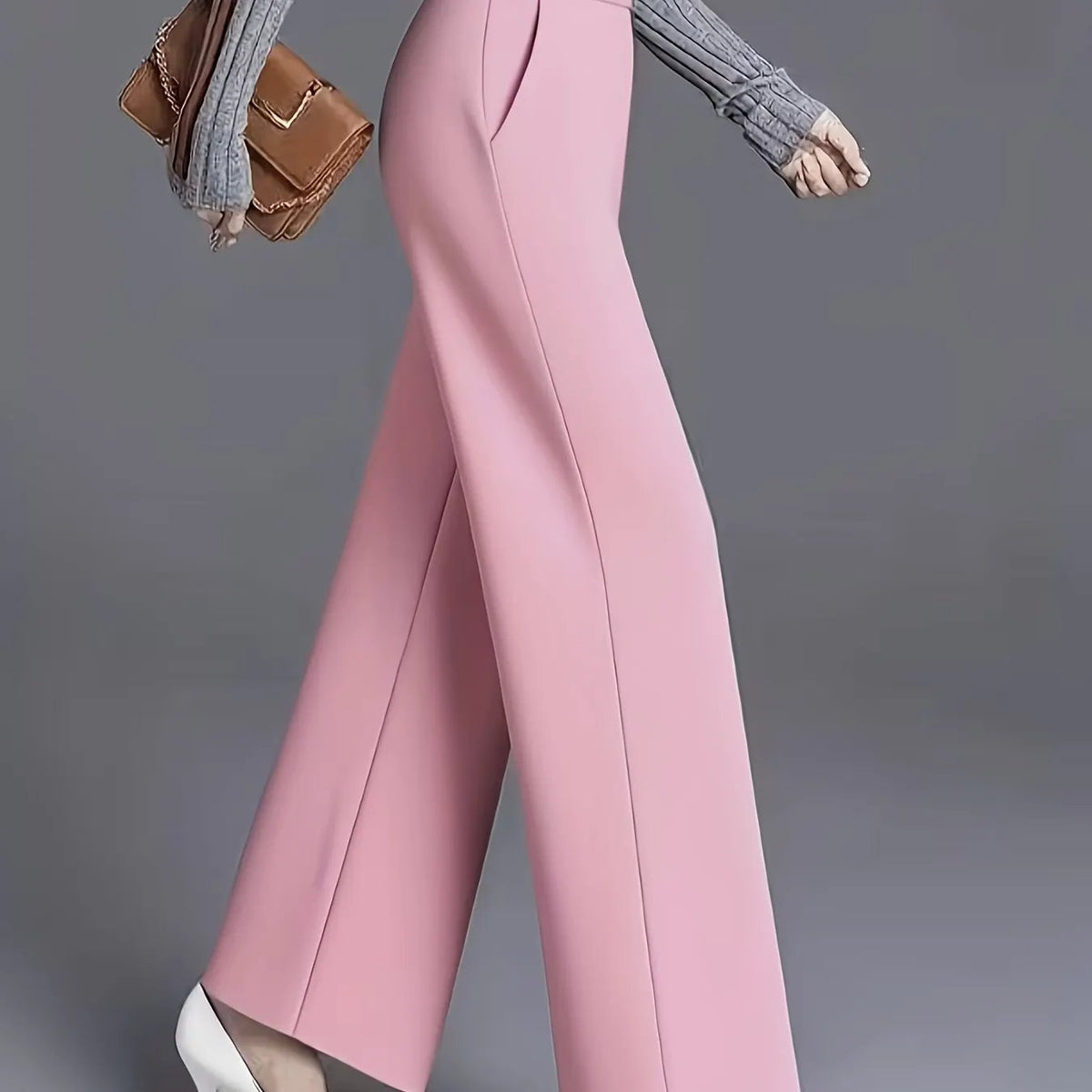 Claudia | High-Waisted Wide-Leg Pants by My Store