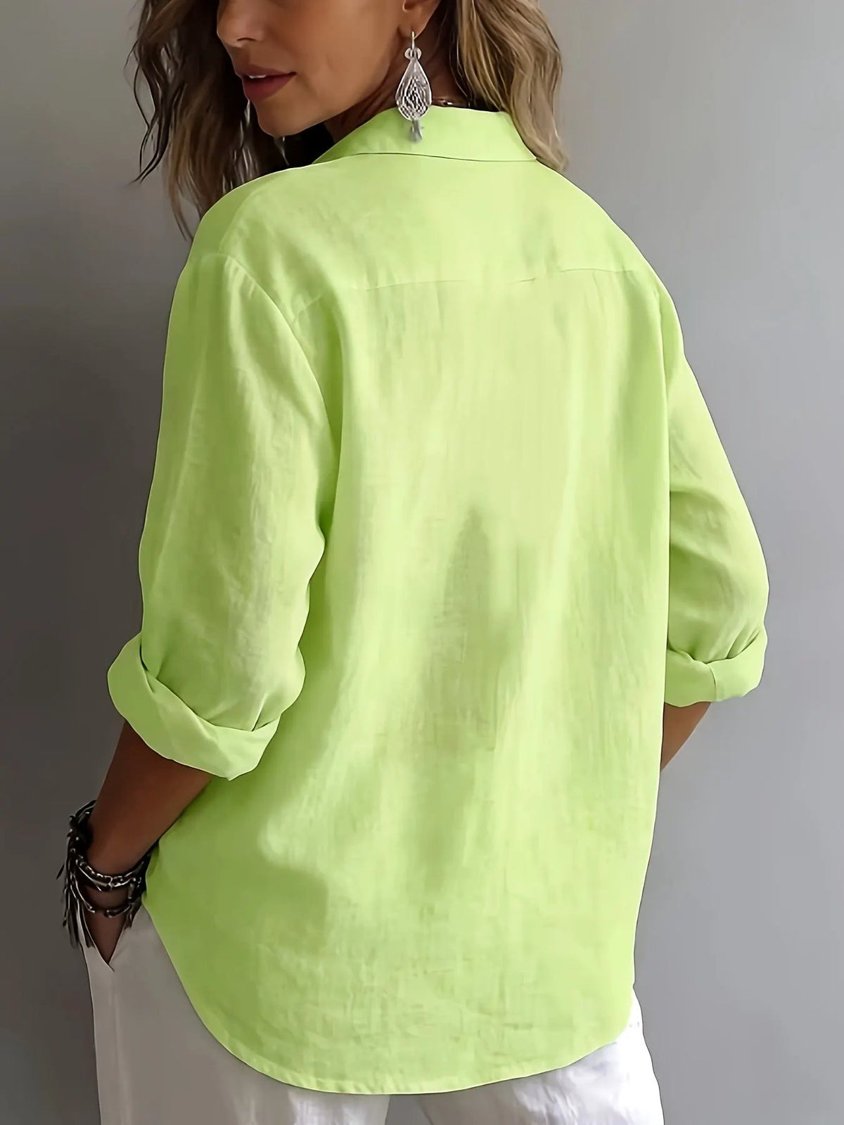 Freya | Relaxed Collared Blouse by Bellmaren