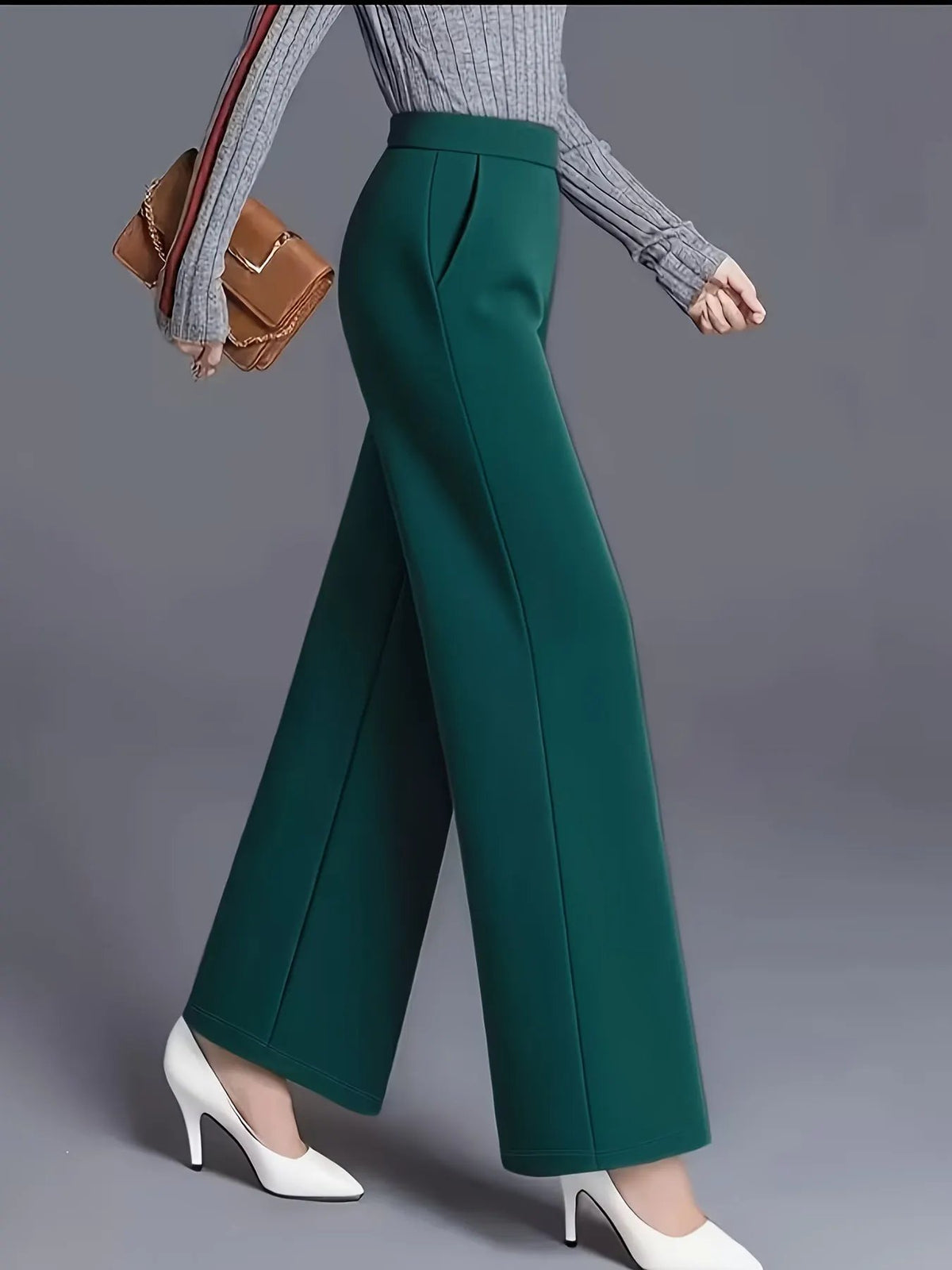 Claudia | High-Waisted Wide-Leg Pants by My Store