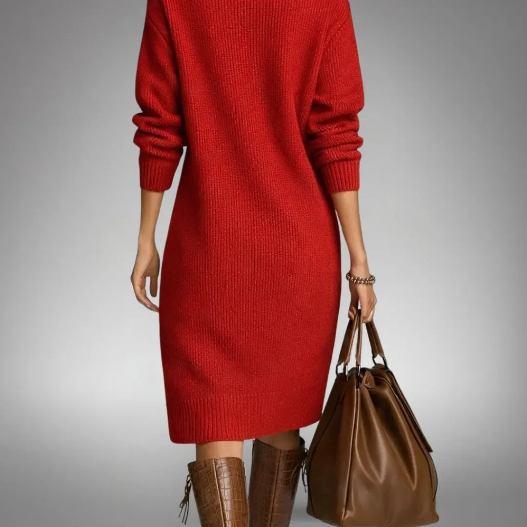 Arabella | Sophisticated High Neck Dress by My Store