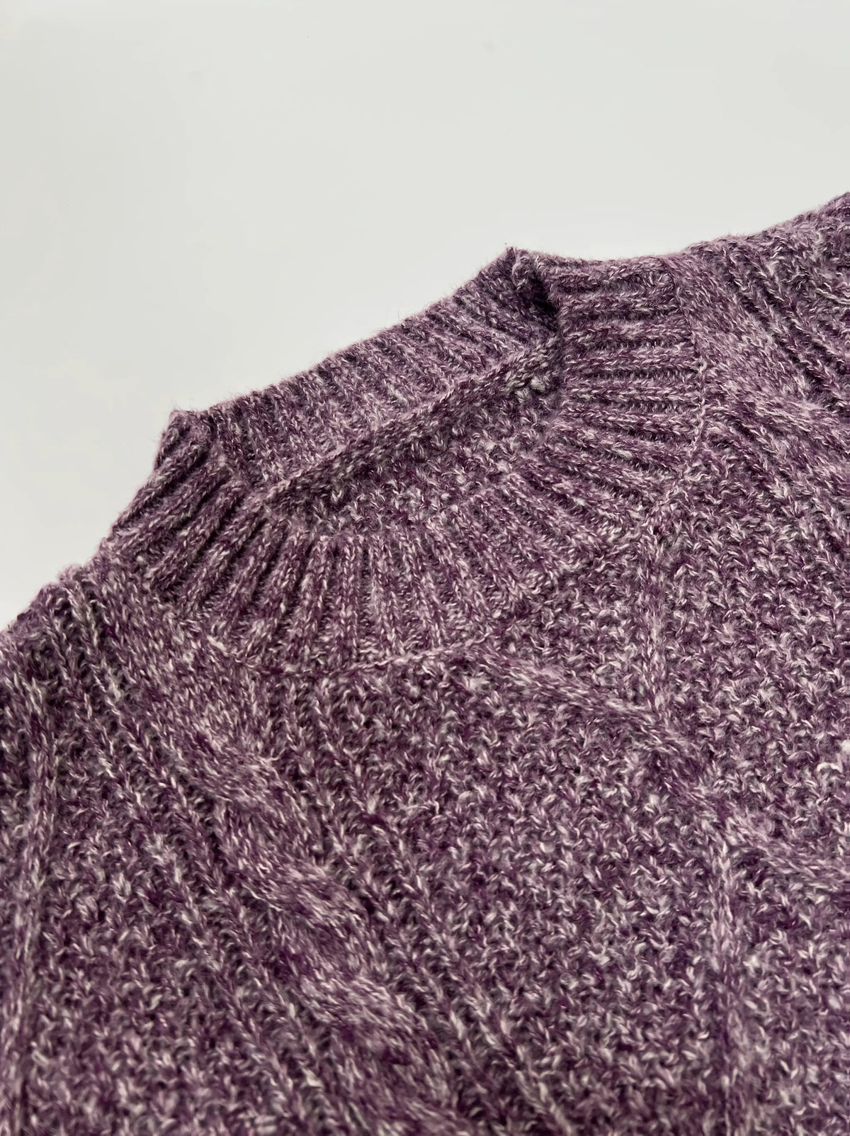 Women's Cable-Knit Sweater Dress - Relaxed Fit-Women's Dresses-Bellmaren-Purple-S-My Store