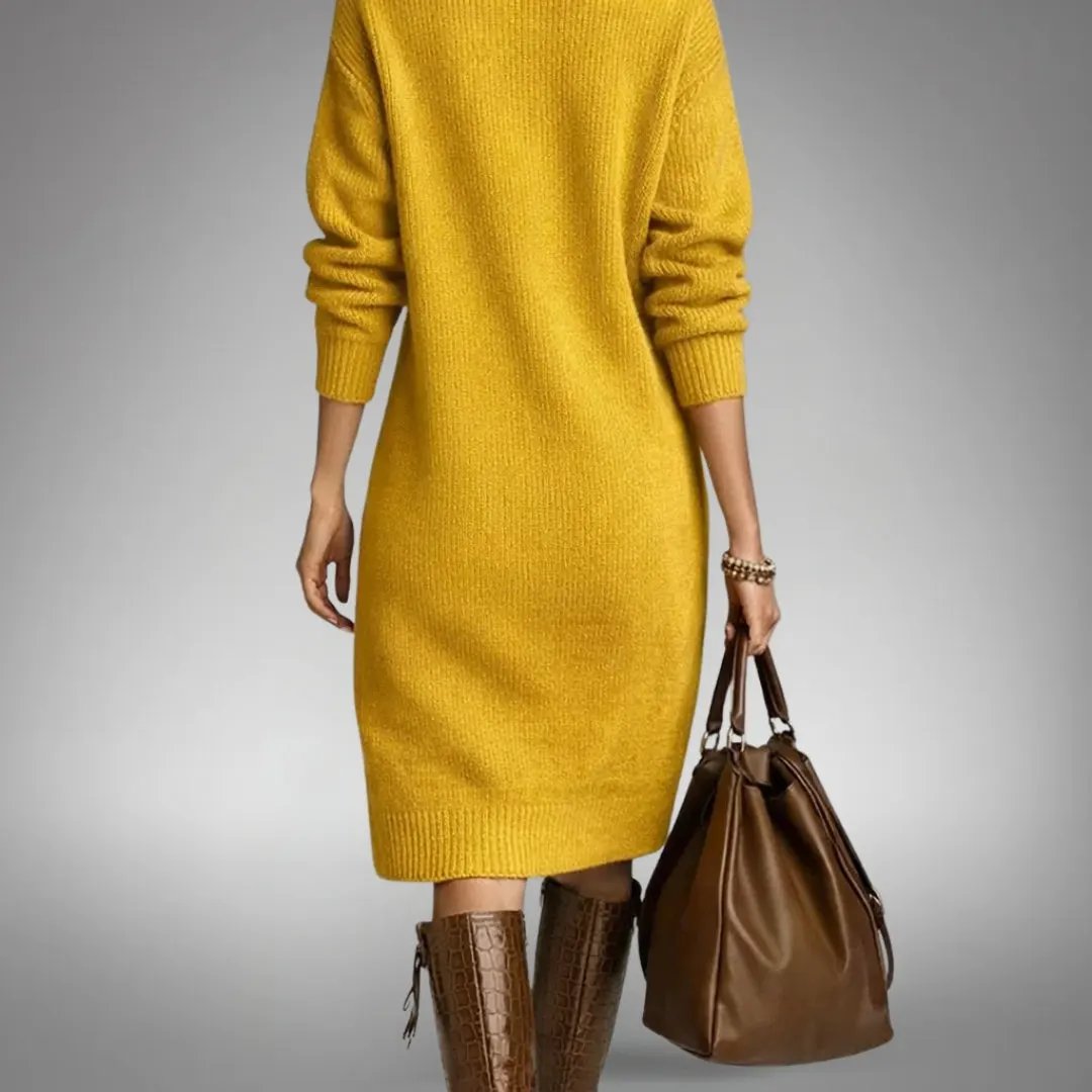 Arabella | Sophisticated High Neck Dress by My Store