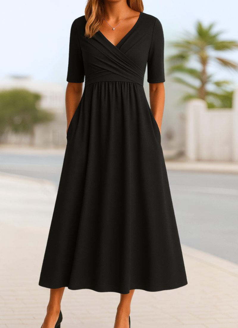Monic | Stylish Crossover Dress by My Store