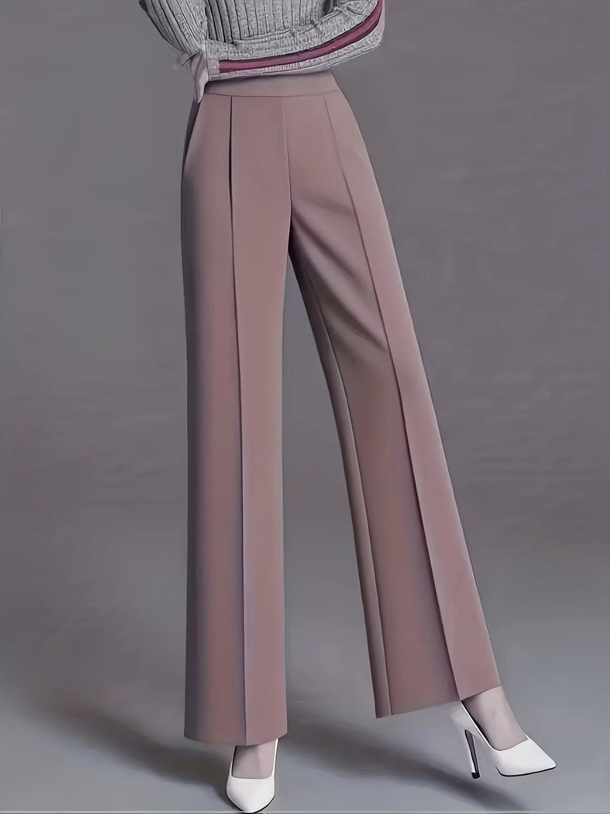 Claudia | High-Waisted Wide-Leg Pants by My Store