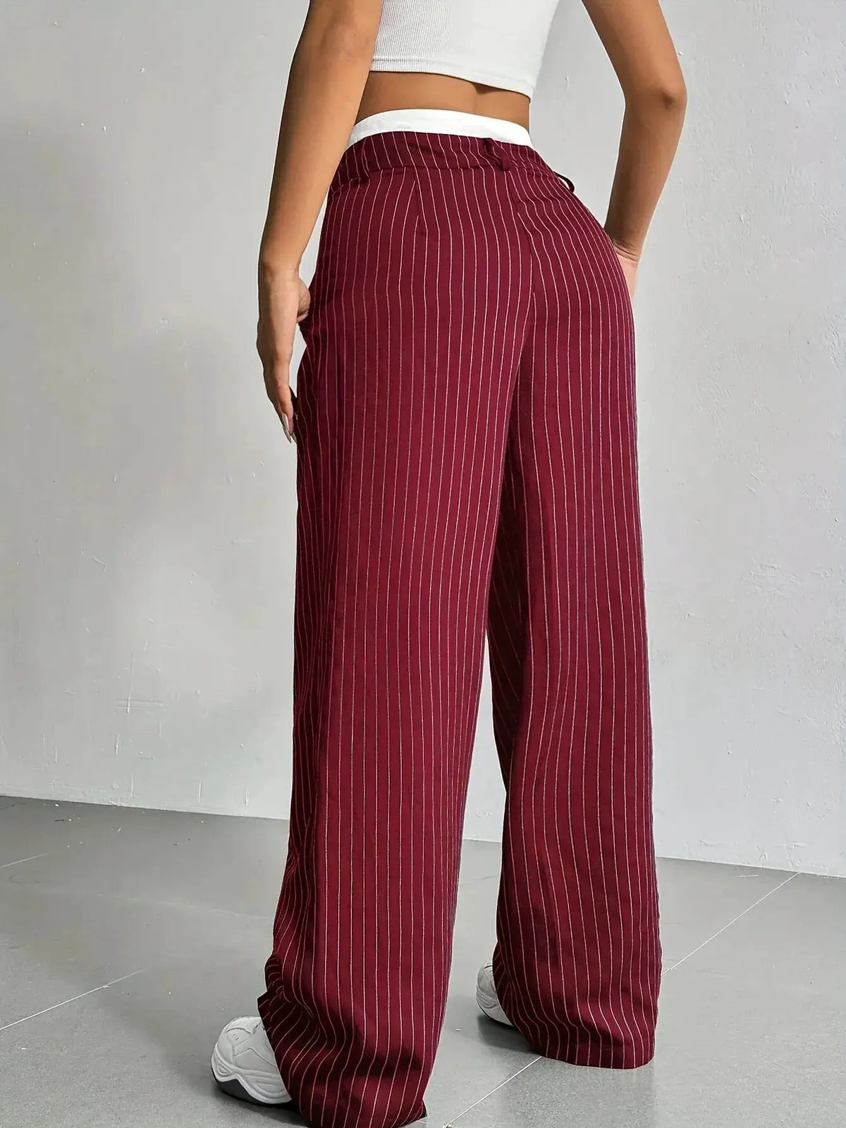 Grace | Casual Striped Wide Pants by My Store