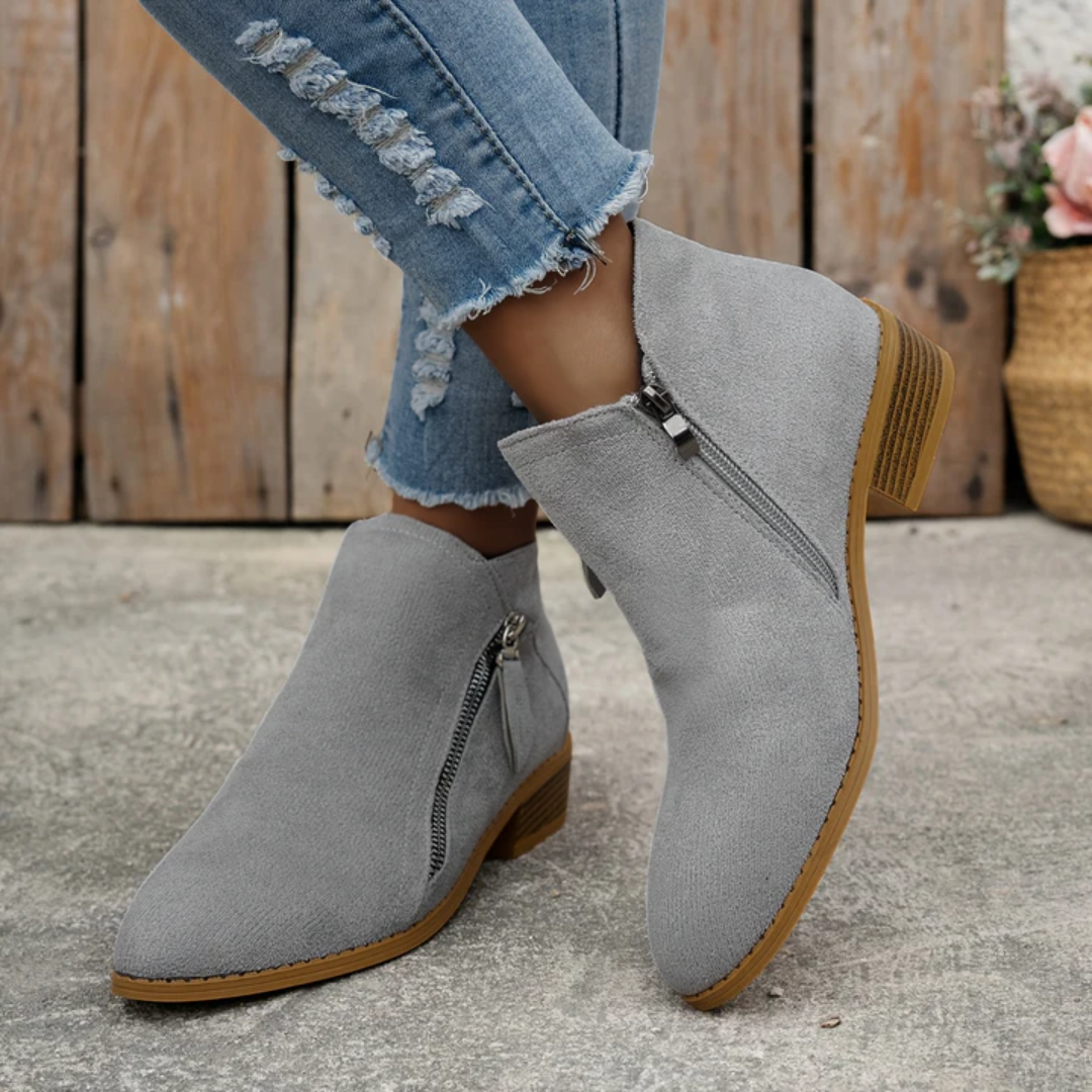 Joanna | Elegant Comfortable Zipper Shoes by My Store