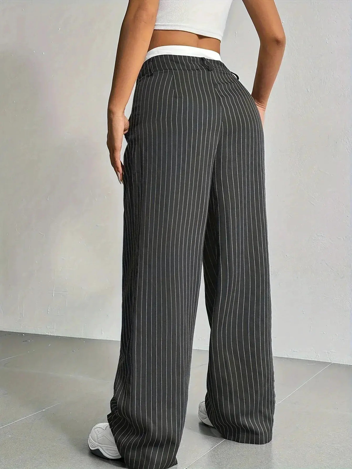 Grace | Casual Striped Wide Pants by My Store
