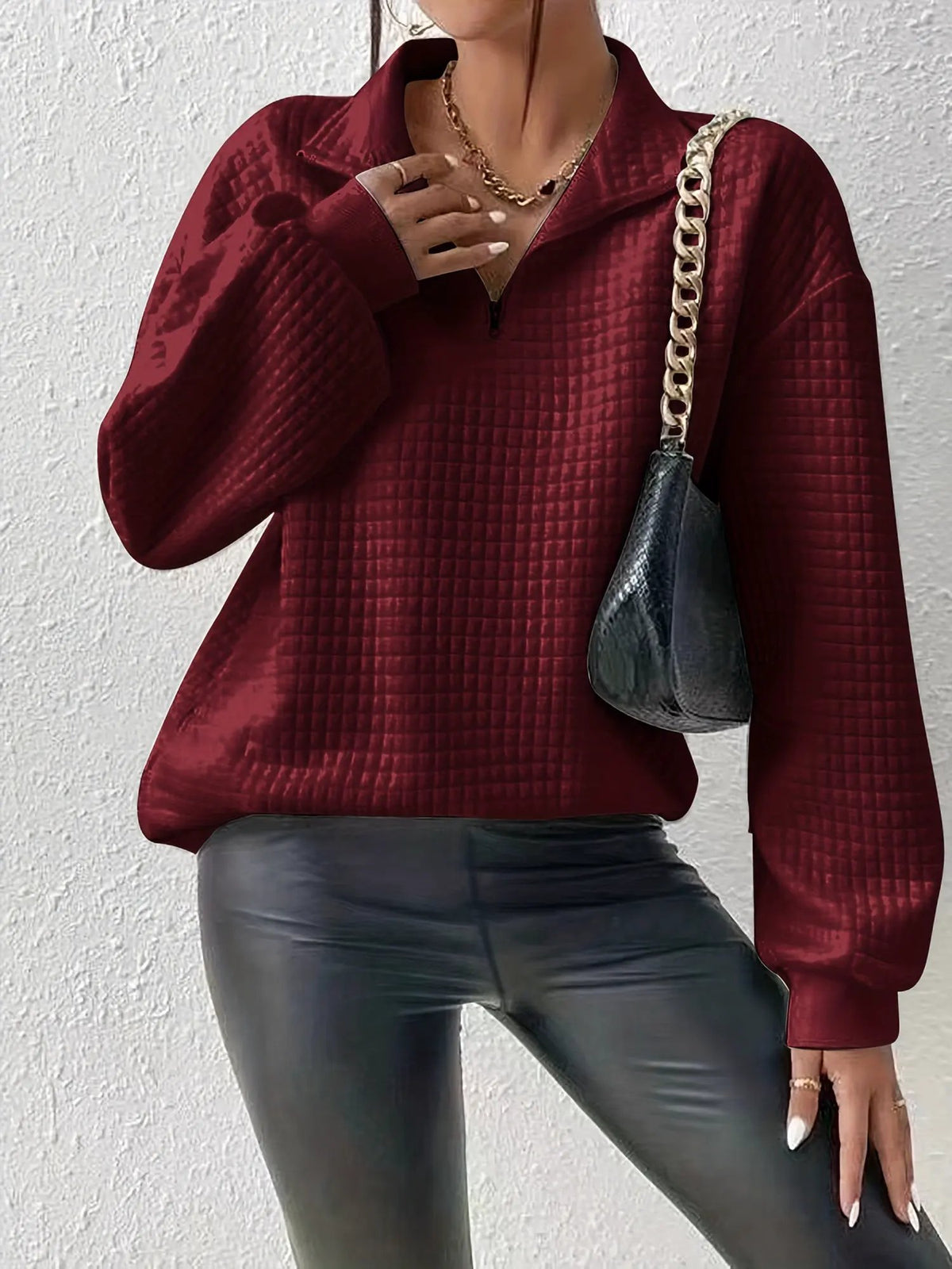 Susanna | Relaxed Quarter-Zip Pullover by My Store