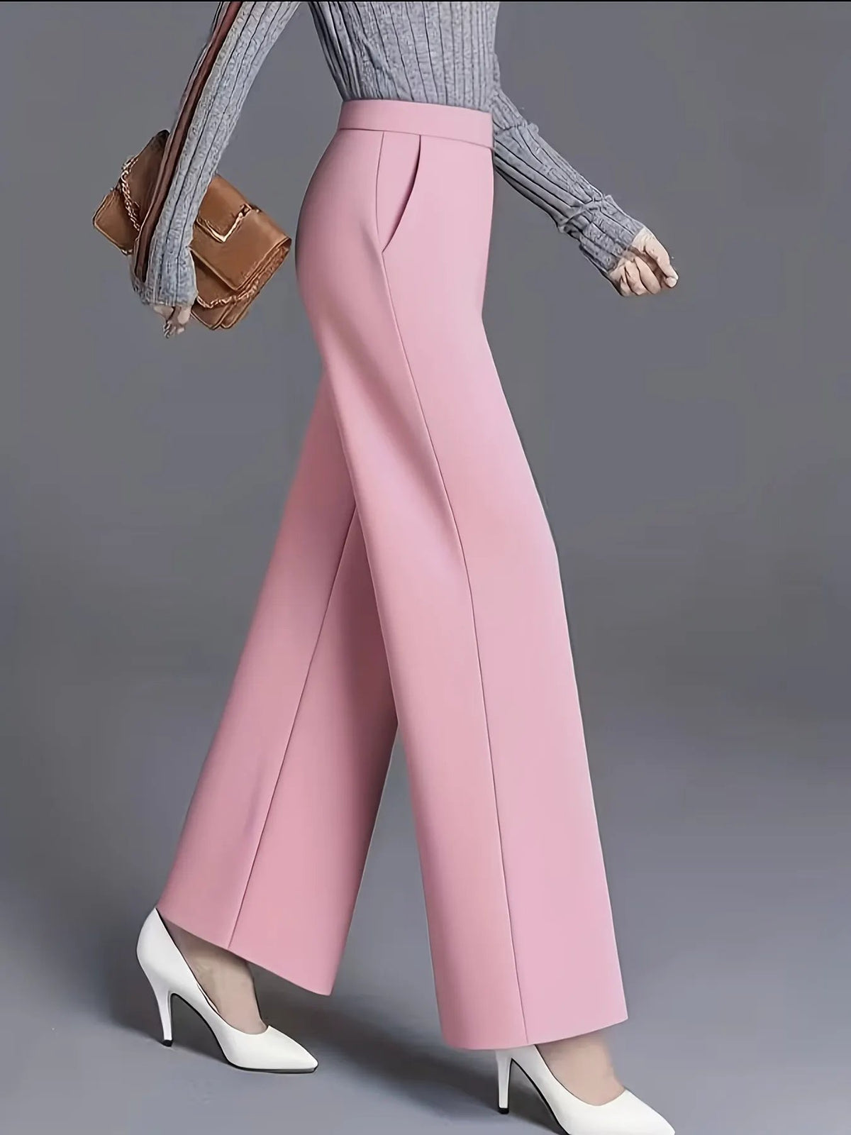 Claudia | High-Waisted Wide-Leg Pants by My Store