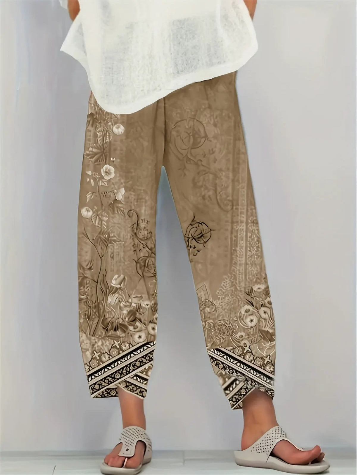 Meredith | Botanical Cropped Pants by My Store