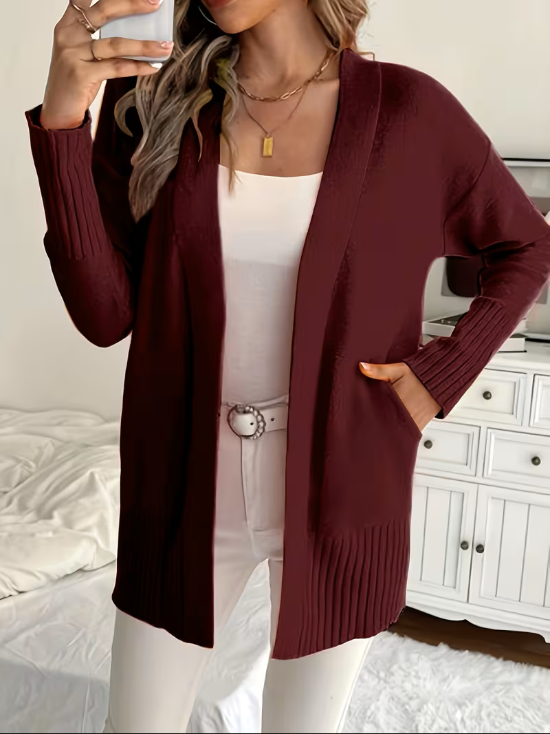 Deanna | Relaxed Open-Front Cardigan by My Store
