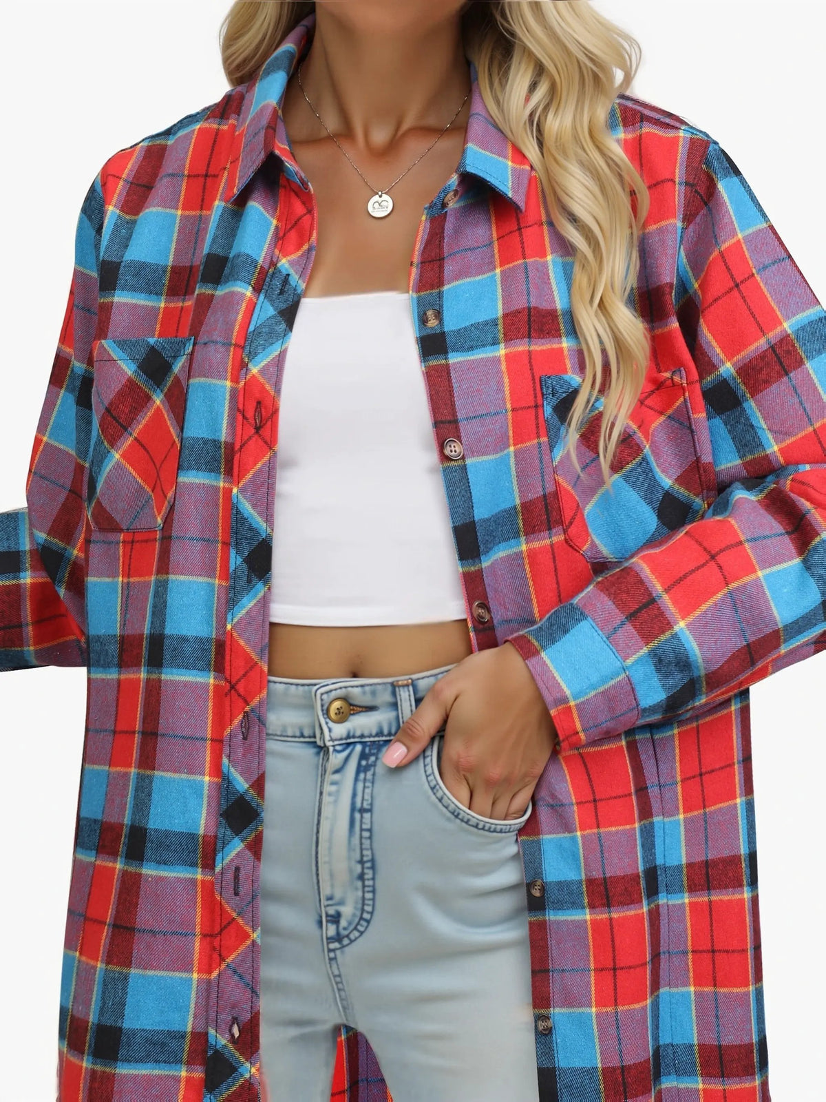 Everly | Relaxed Buffalo Check Shirt by My Store