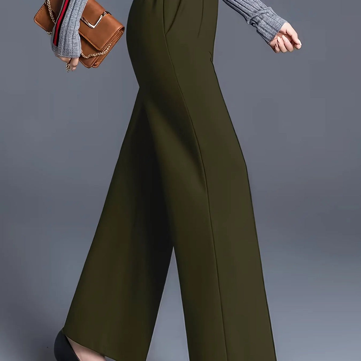 Claudia | High-Waisted Wide-Leg Pants by My Store