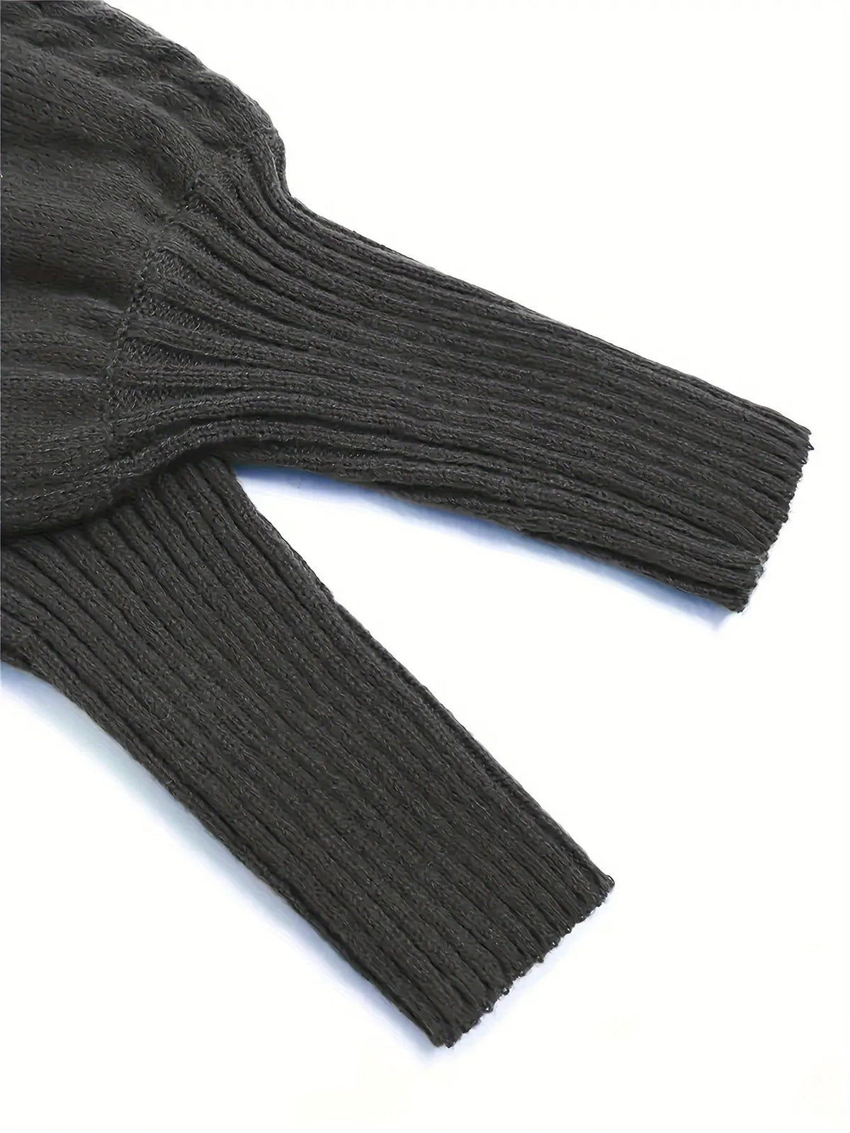Women's Cable Knit Half Collar Sweater For Layering-Women's Sweaters-Bellmaren-Navy-S-My Store