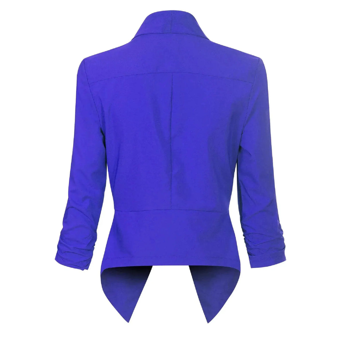 Women's Open-Front Draped Blazer With Gathered Sleeves by Bellmaren