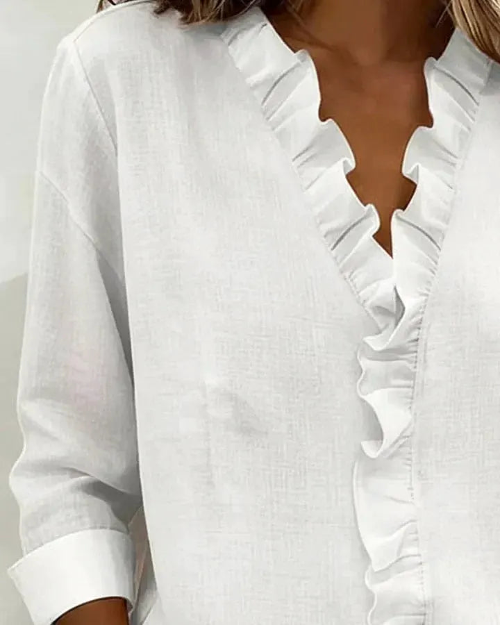 Chloe | Lightweight V-Neck Blouse by My Store