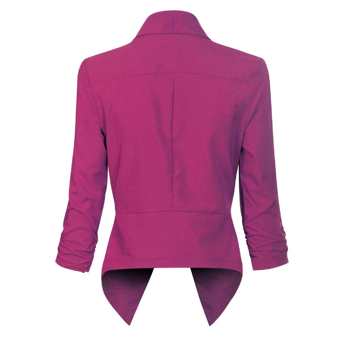 Women's Open-Front Draped Blazer With Gathered Sleeves by Bellmaren