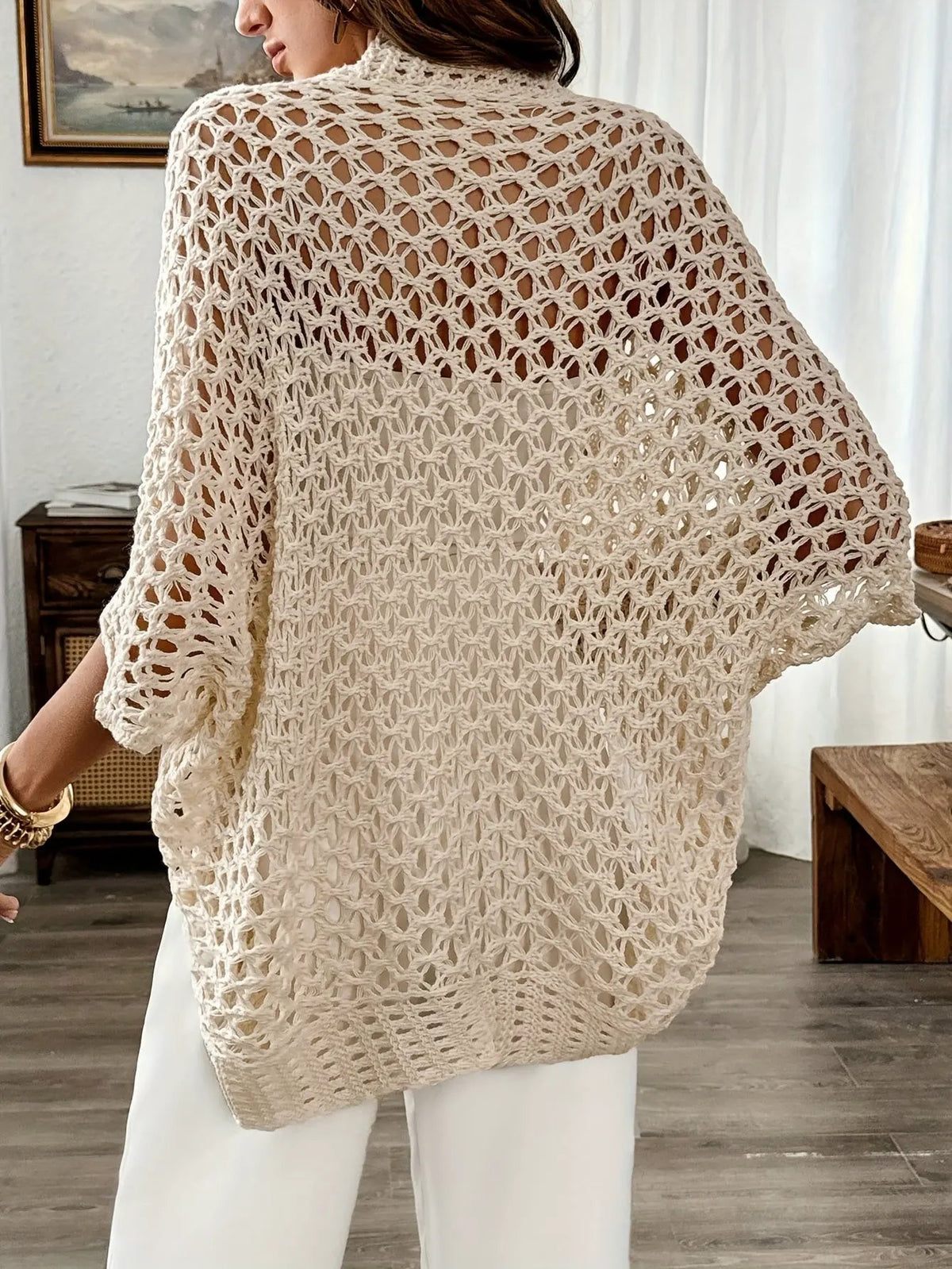 Susannah | Open-Front Batwing Cardigan by My Store