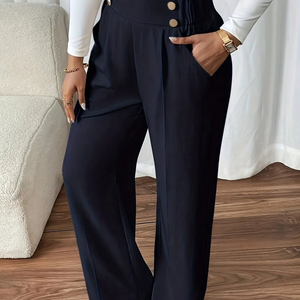 Renata | Tailored High-Waist Trousers by My Store