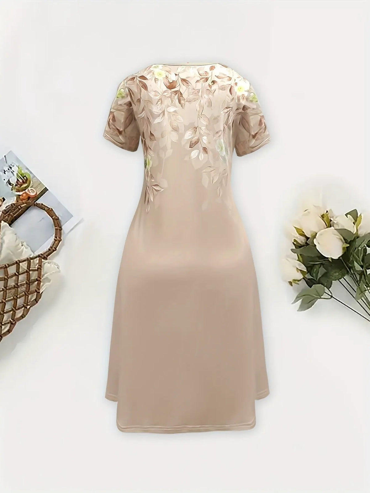 Marjorie | Graceful Floral A-Line Dress by Bellmaren
