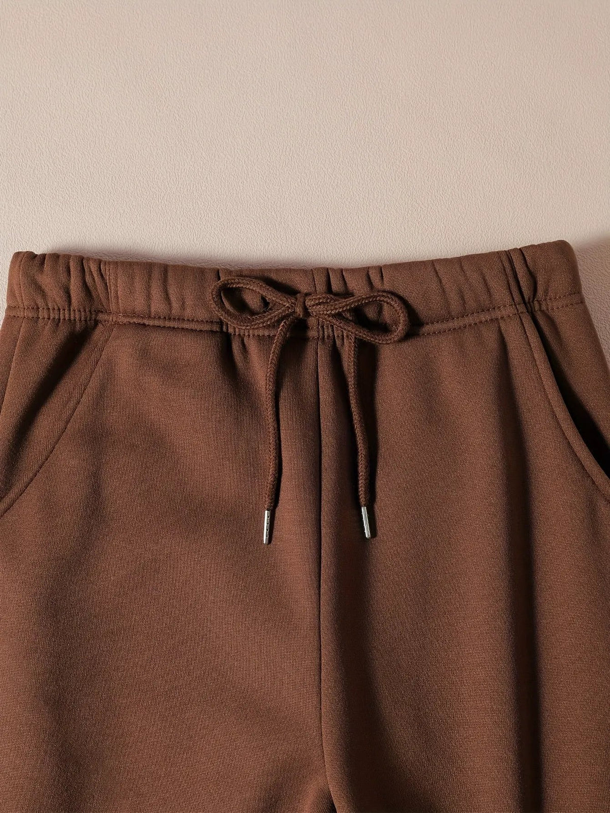 Women's Relaxed Drawstring Joggers with Cuffed Hem-Women's Joggers-Bellmaren-Light Grey-XS-My Store