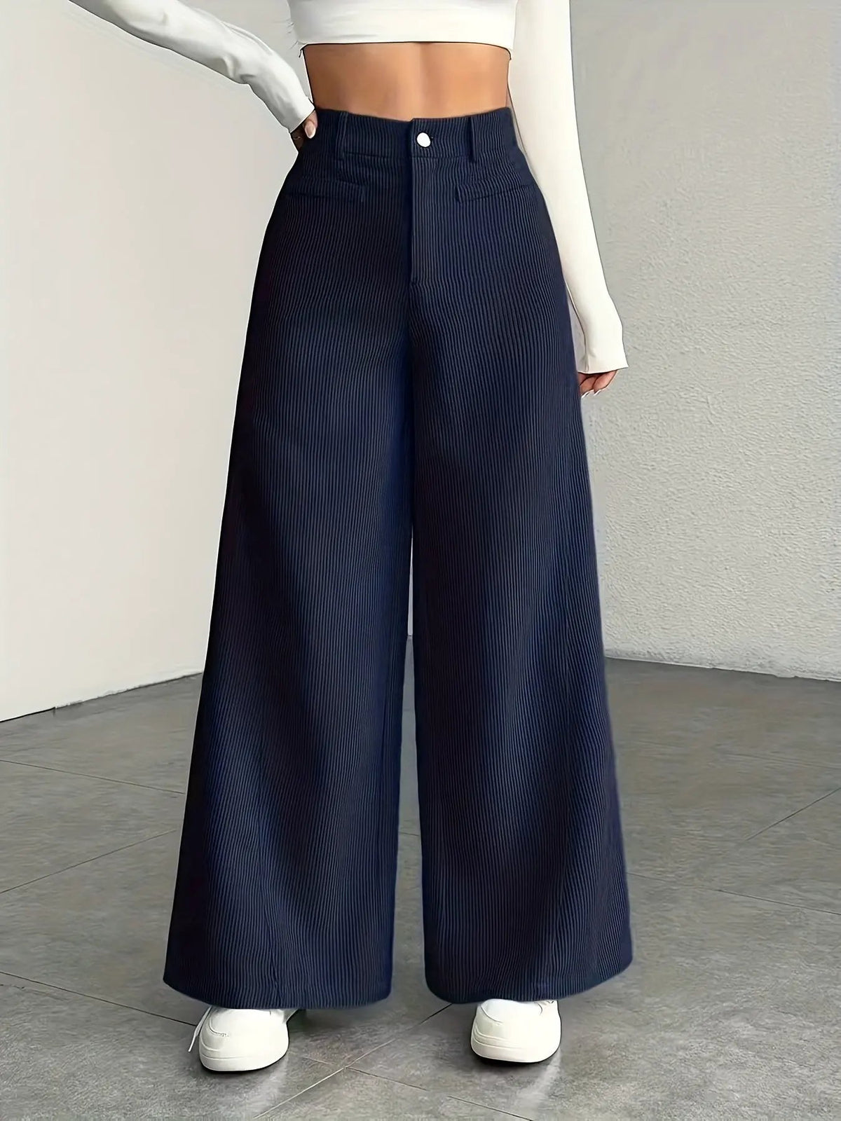 Juniper | High-Waisted Wide-Leg Trousers by My Store