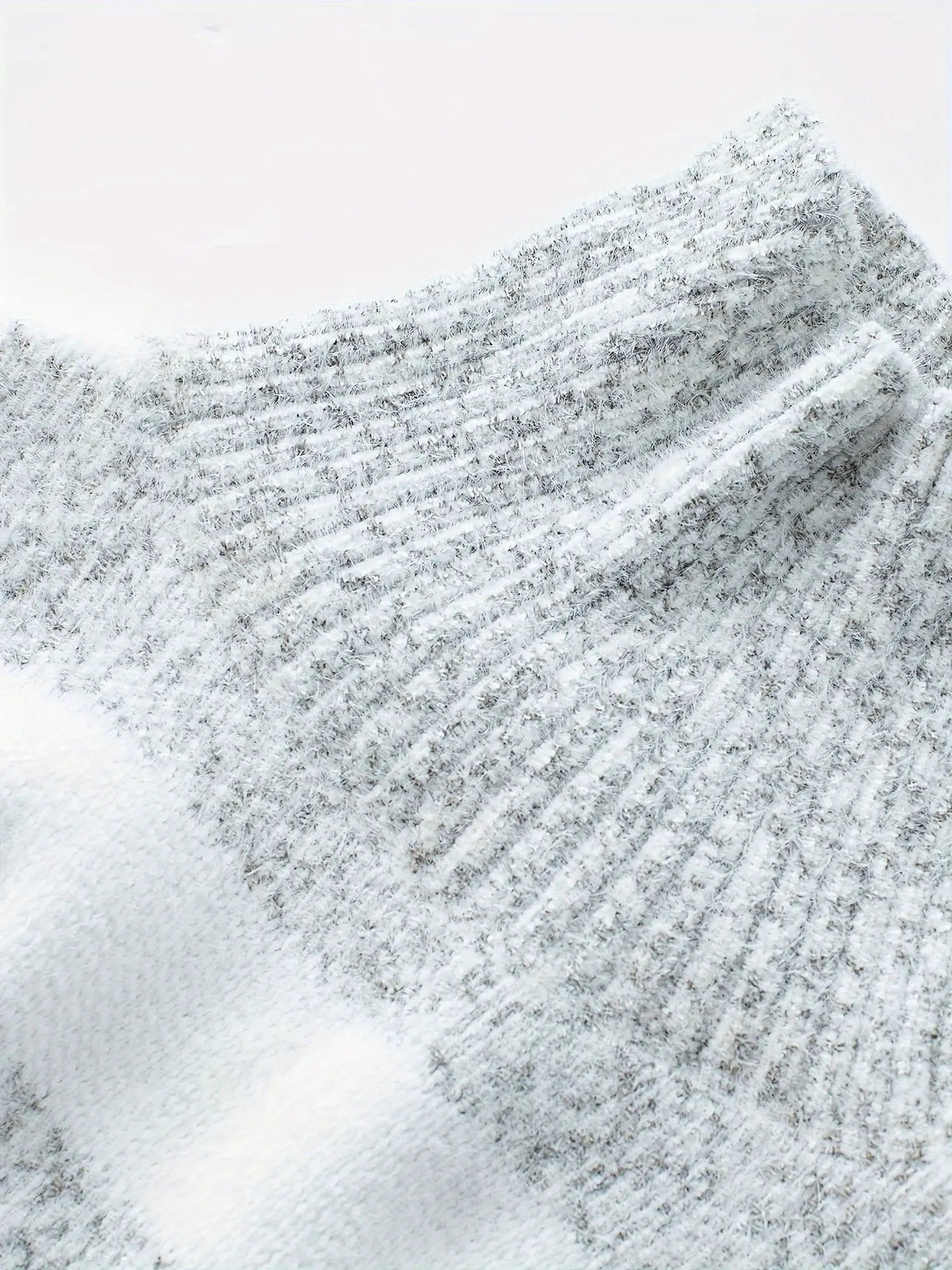 Women's Relaxed Fit Striped High-Neck Jumper-Women's Sweaters-Bellmaren-Grey-S-My Store