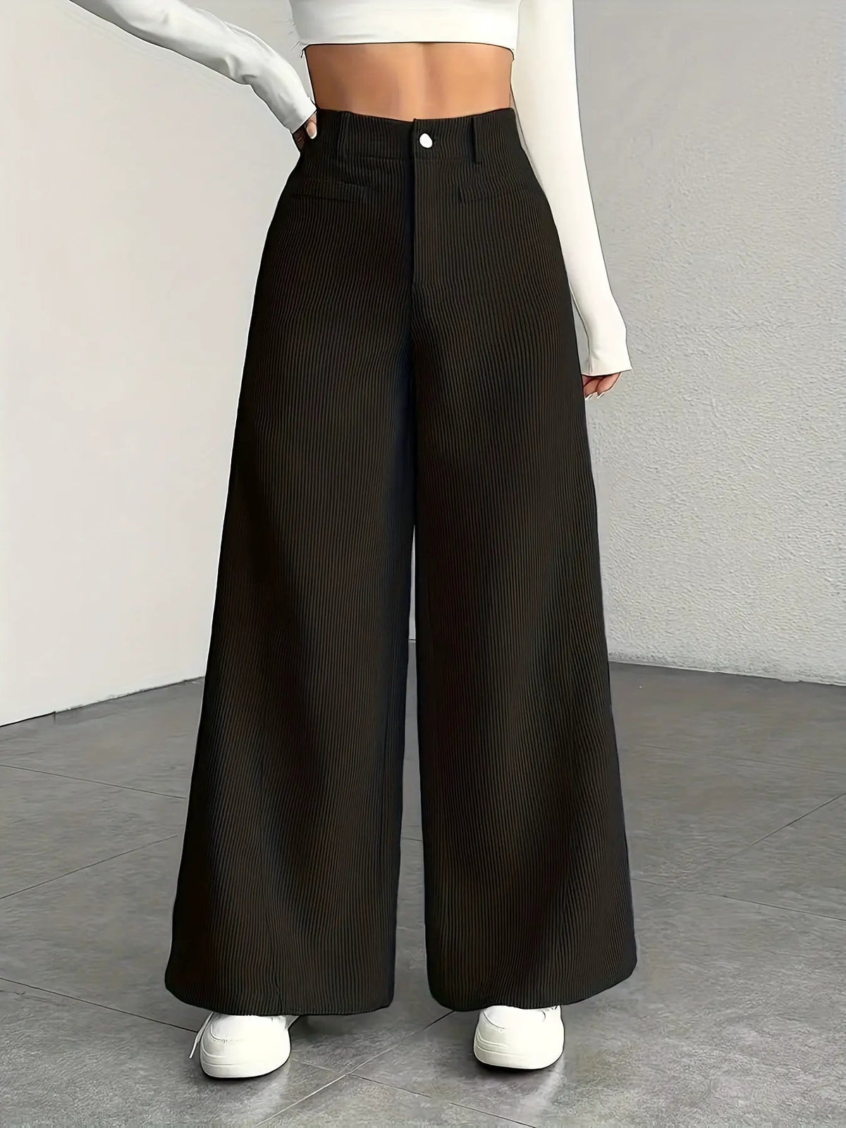 Juniper | High-Waisted Wide-Leg Trousers by My Store