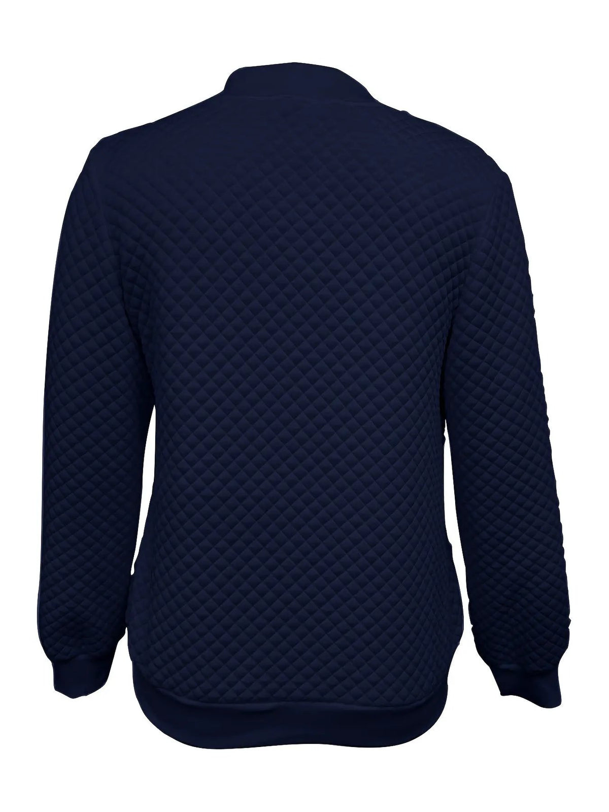 Carolyn | Quilted-Texture Baseball Jacket by My Store