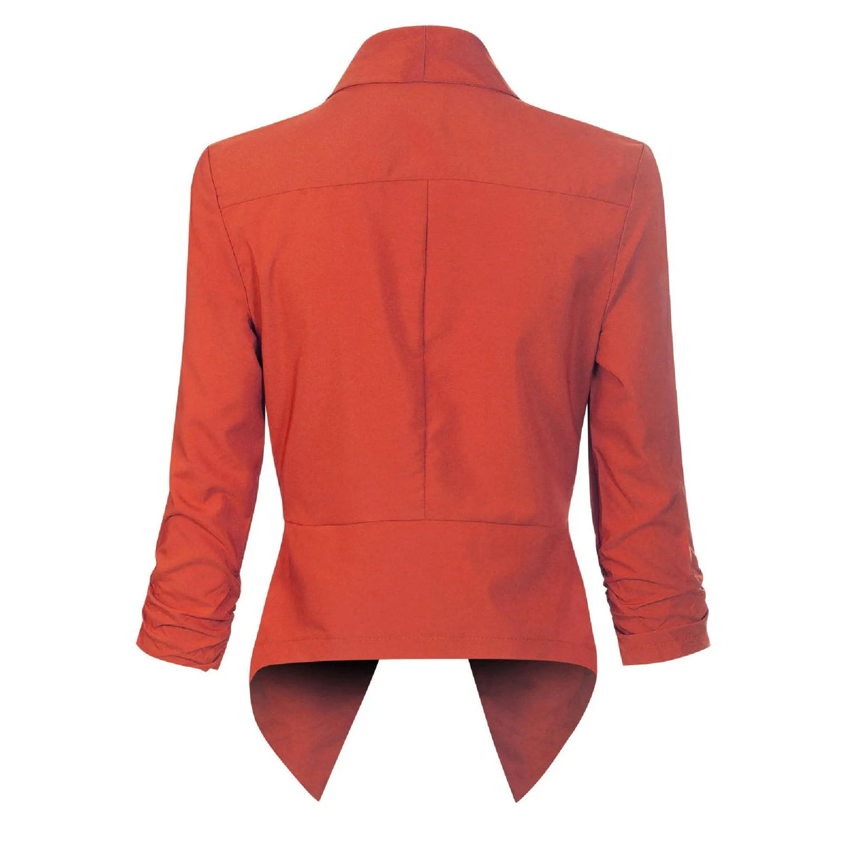 Women's Open-Front Draped Blazer With Gathered Sleeves by Bellmaren