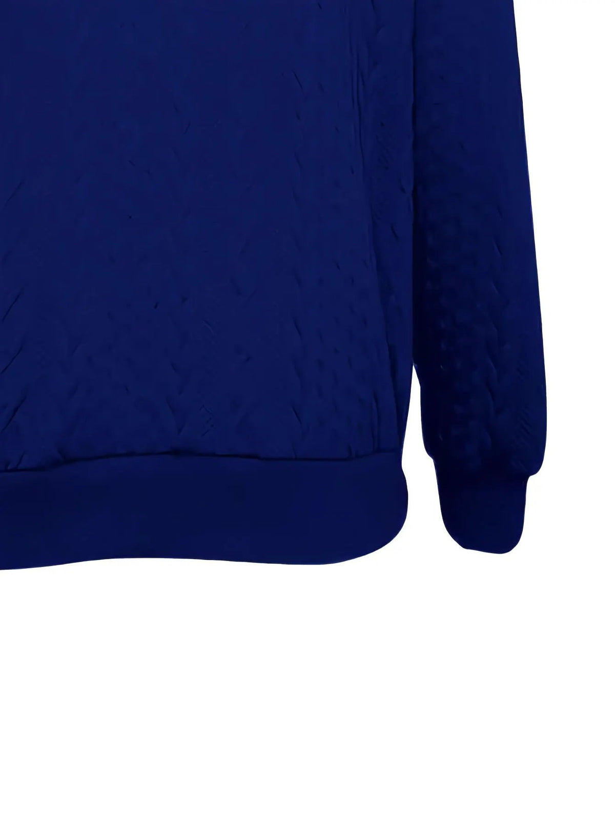 Women's Textured Zip-Up Hooded Jacket with Drawstring-Women's Coats & Jackets-Bellmaren-Blue-S-My Store