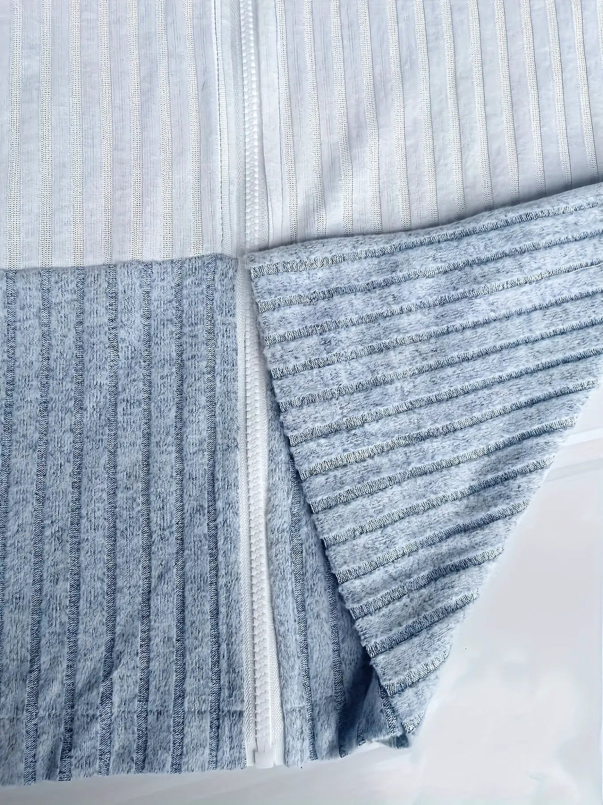Cecilia | Textured Colour-Block Hooded Jacket by My Store