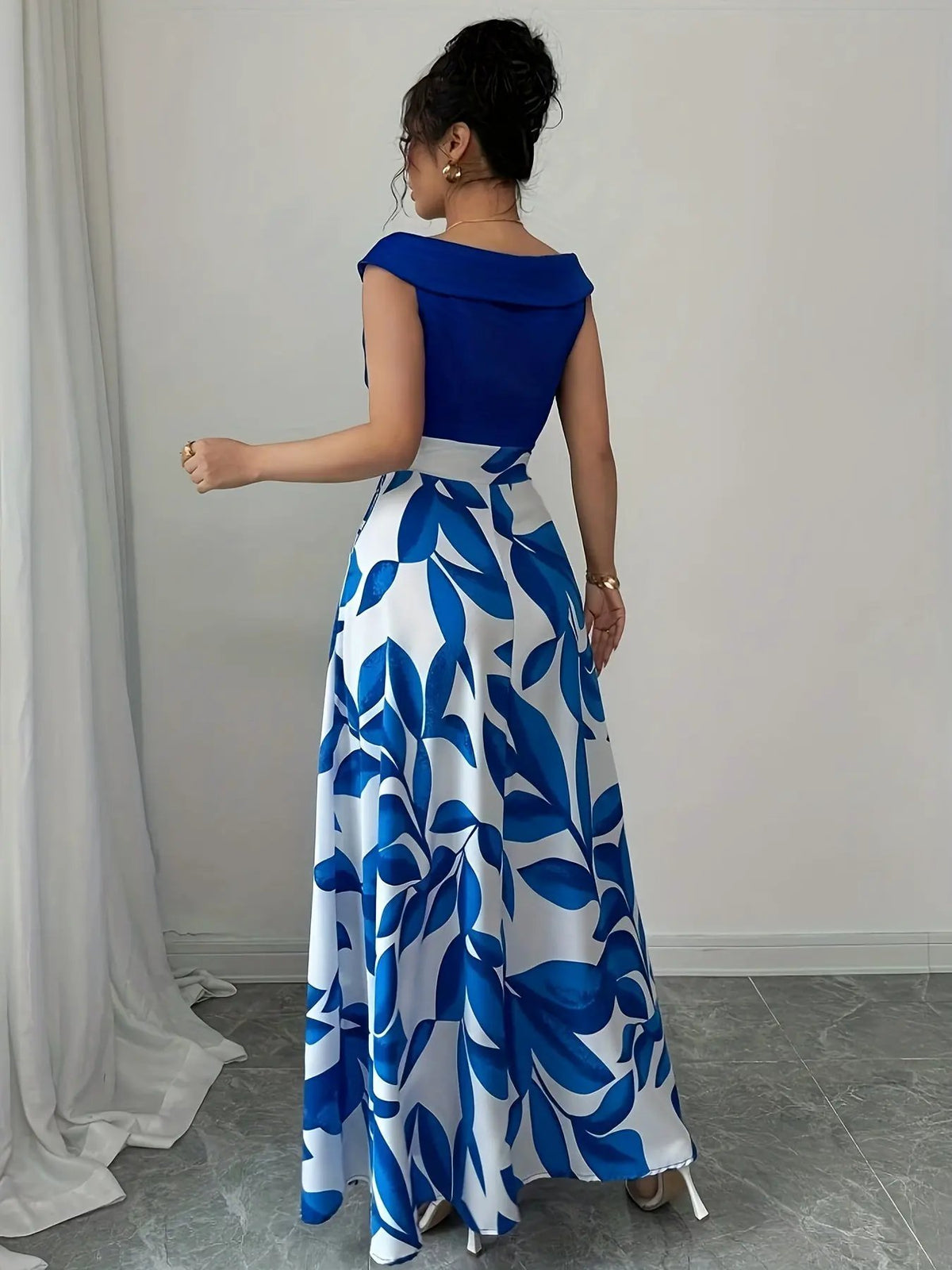 Gabriella | Floral A-Line Maxi Dress by My Store