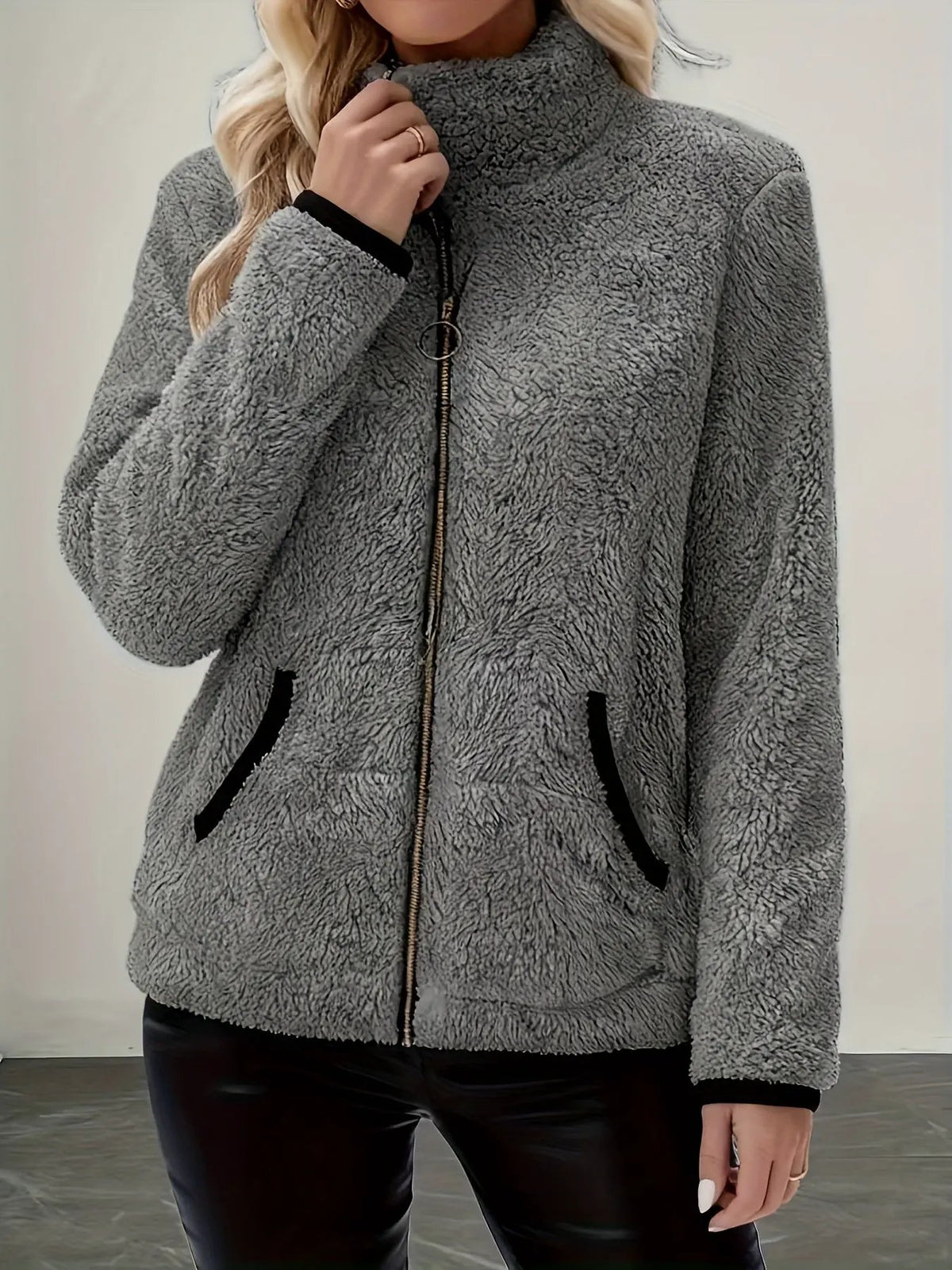 Simone | Cozy Zip-Up Jacket by My Store