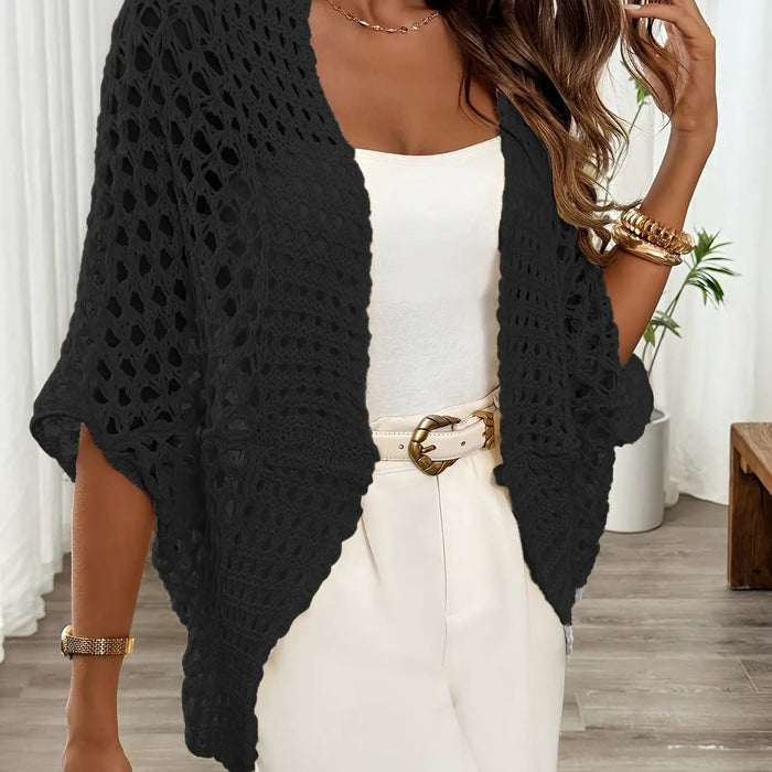 Susannah | Open-Front Batwing Cardigan by My Store