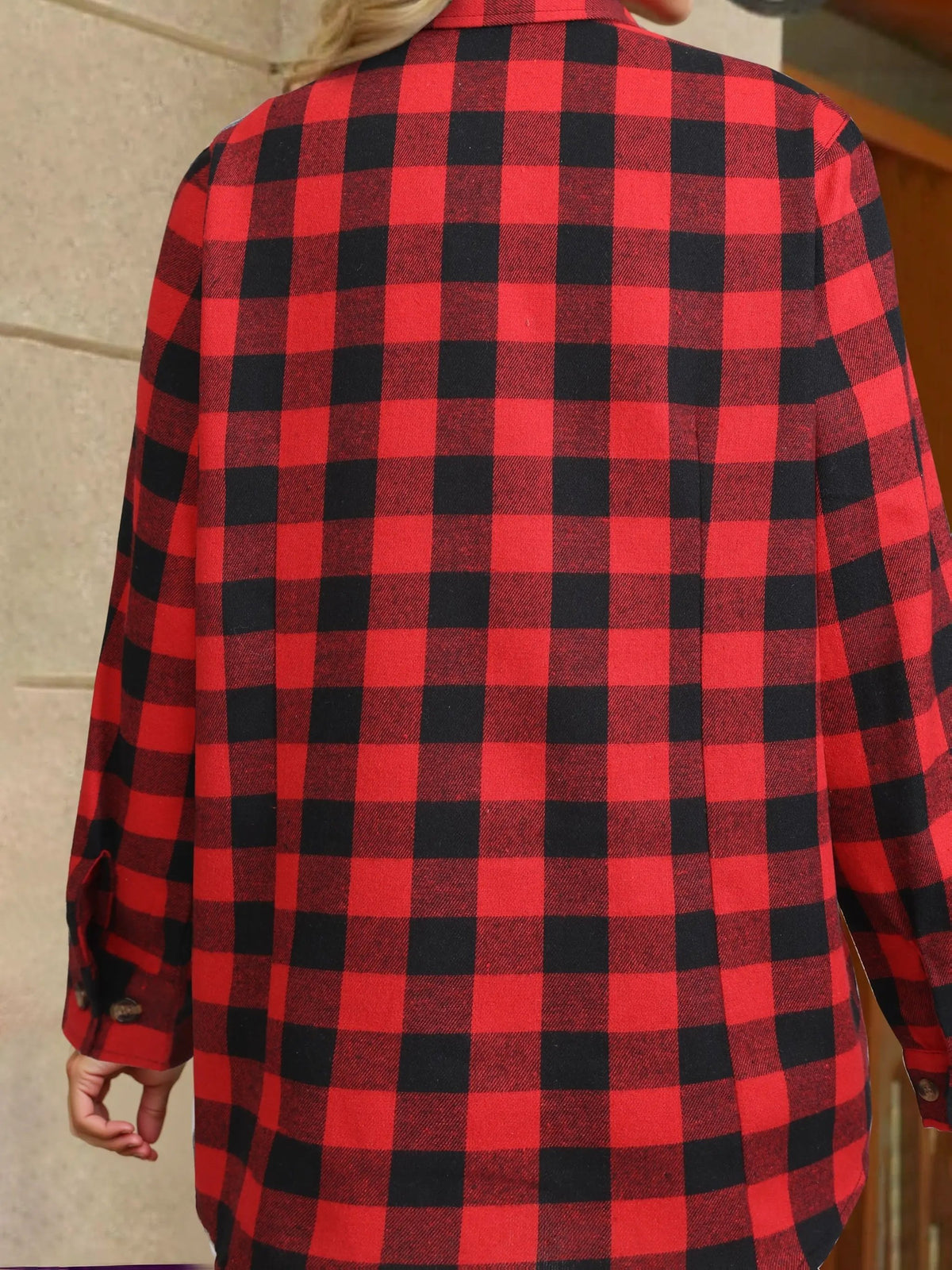 Everly | Relaxed Buffalo Check Shirt by My Store