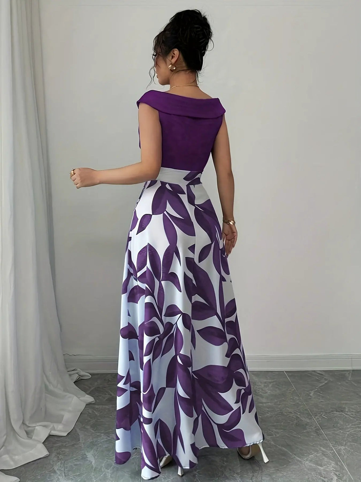 Gabriella | Floral A-Line Maxi Dress by My Store