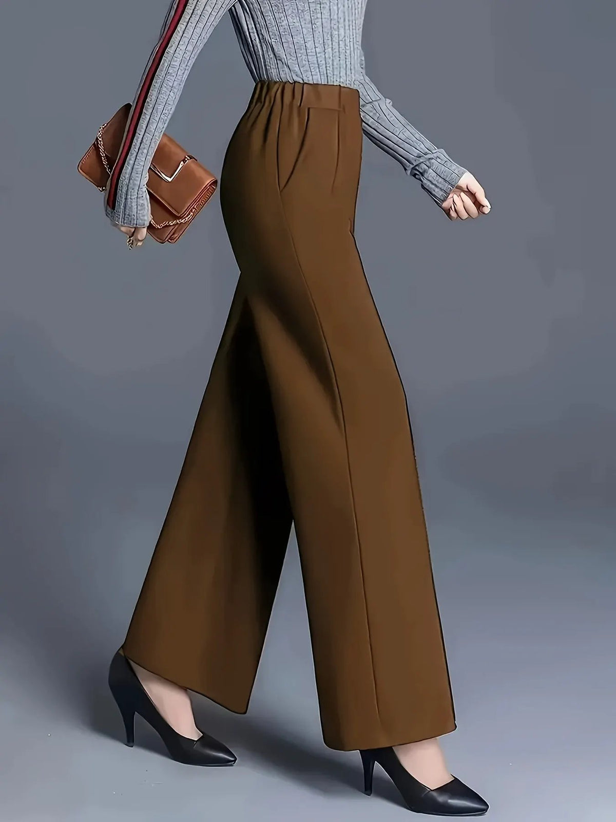 Claudia | High-Waisted Wide-Leg Pants by My Store