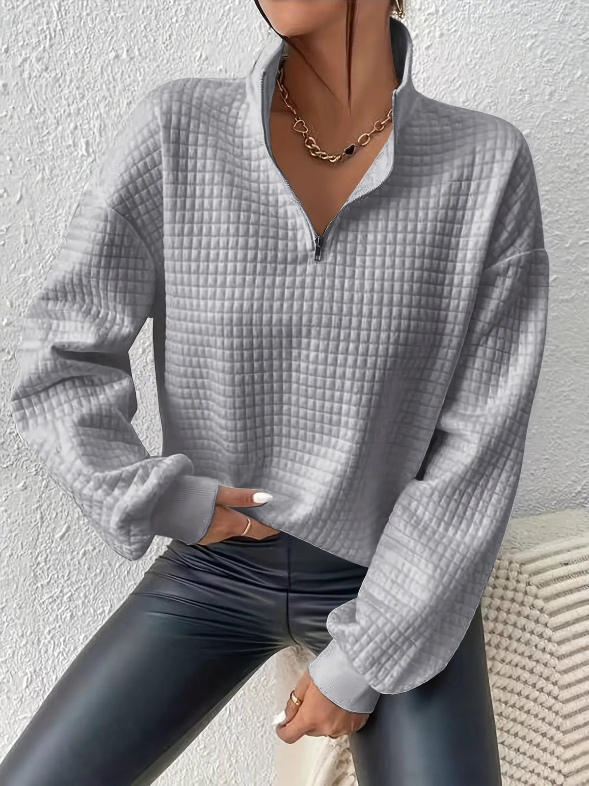 Susanna | Relaxed Quarter-Zip Pullover by My Store