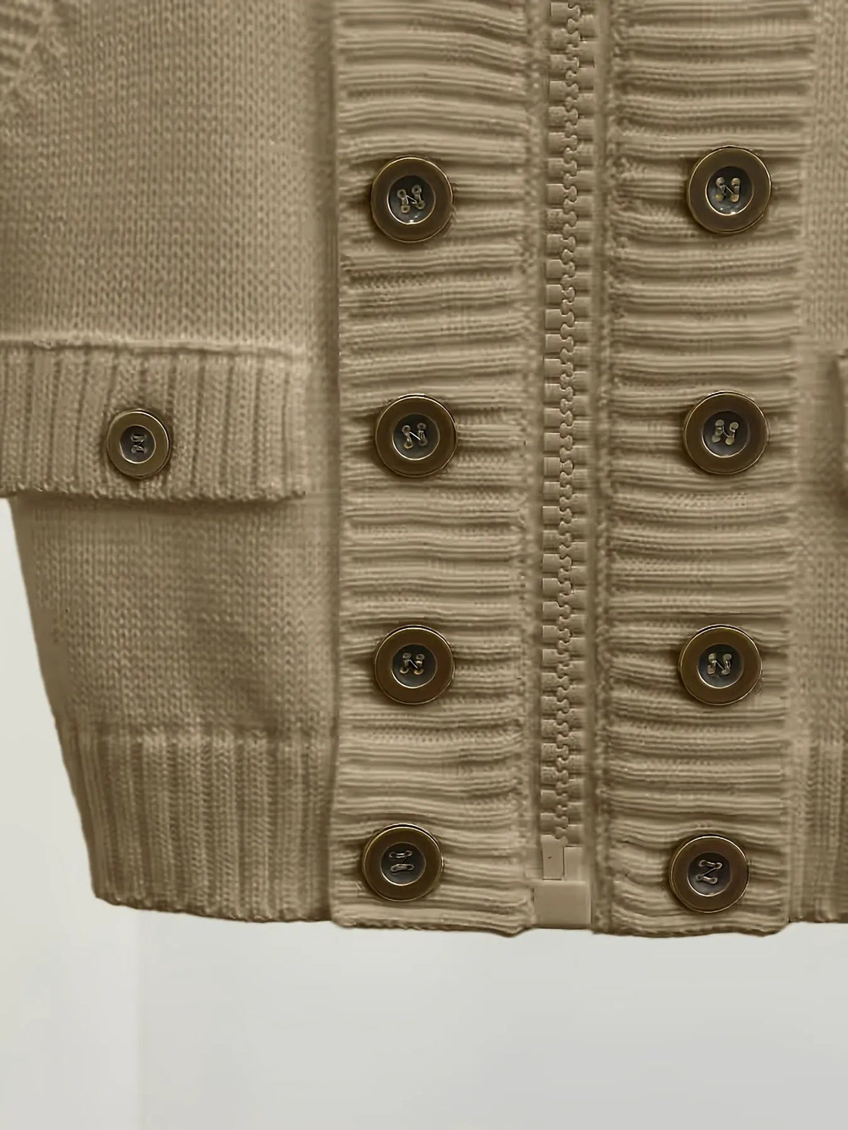 Women's Ribbed High-Collar Sleeveless Vest-Women's Vests-Bellmaren-Milky-S-My Store