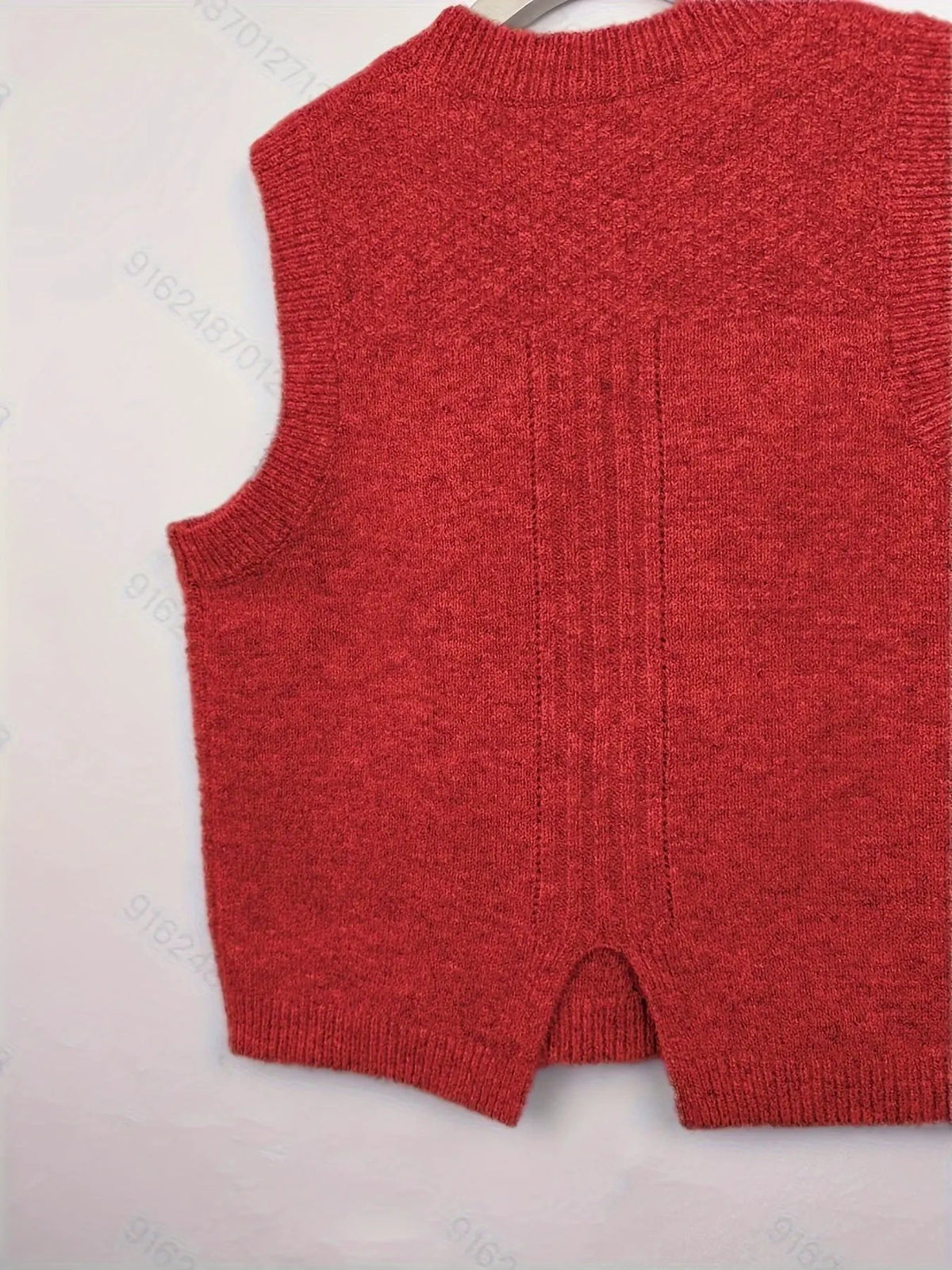 Women's Cable-Knit Sleeveless Vest / Collared Style-Women's Sweaters-Bellmaren-Yellowish-Brown-S-My Store