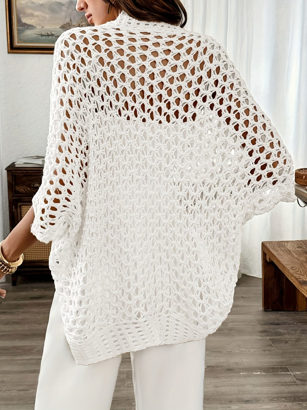 Susannah | Open-Front Batwing Cardigan by My Store
