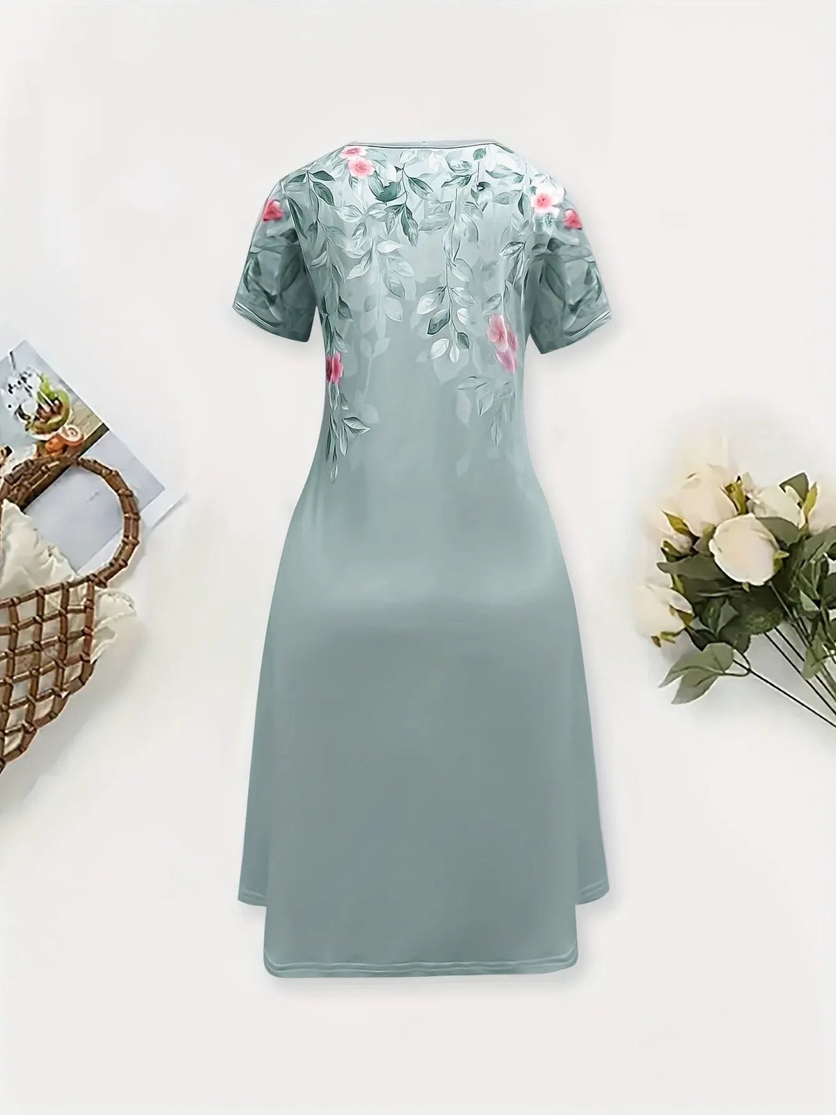 Marjorie | Graceful Floral A-Line Dress by Bellmaren