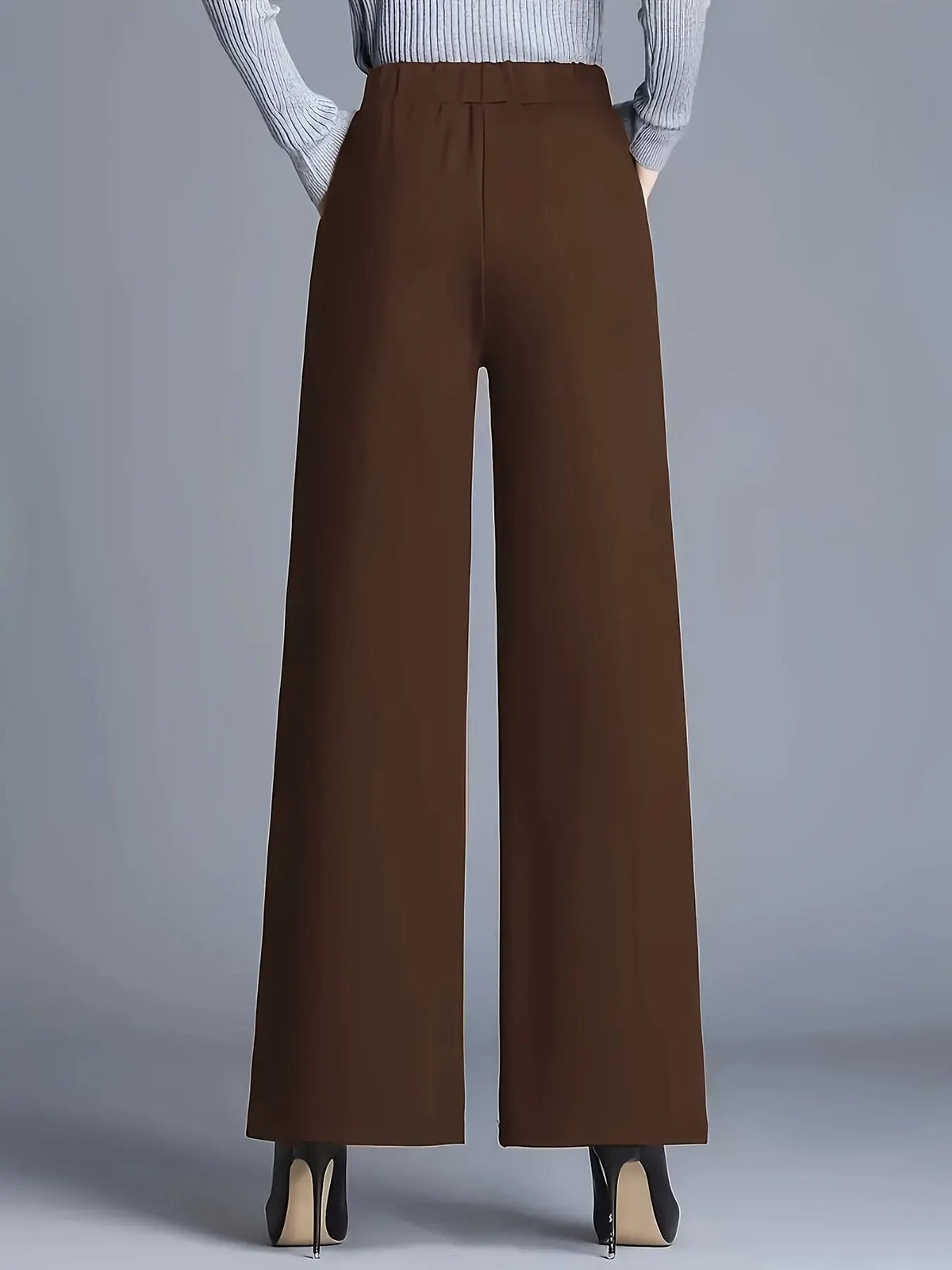Claudia | High-Waisted Wide-Leg Pants by My Store