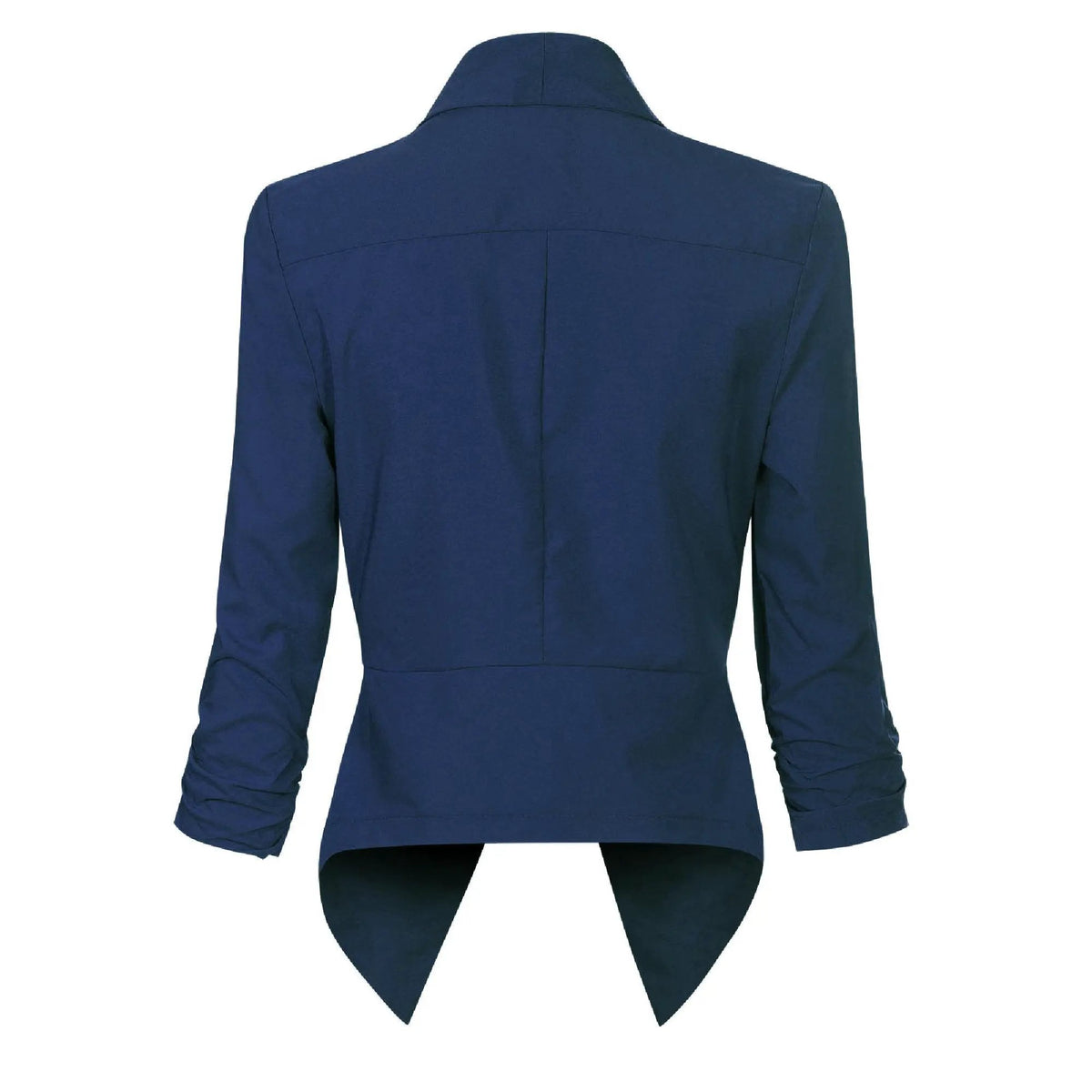 Women's Open-Front Draped Blazer With Gathered Sleeves by Bellmaren