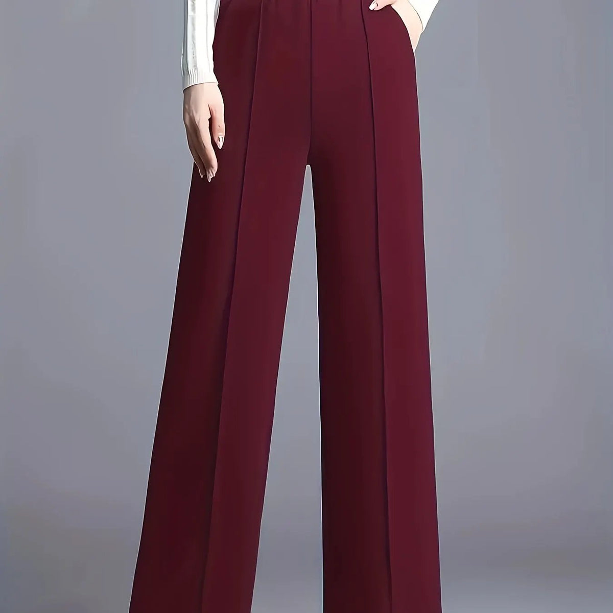 Claudia | High-Waisted Wide-Leg Pants by My Store
